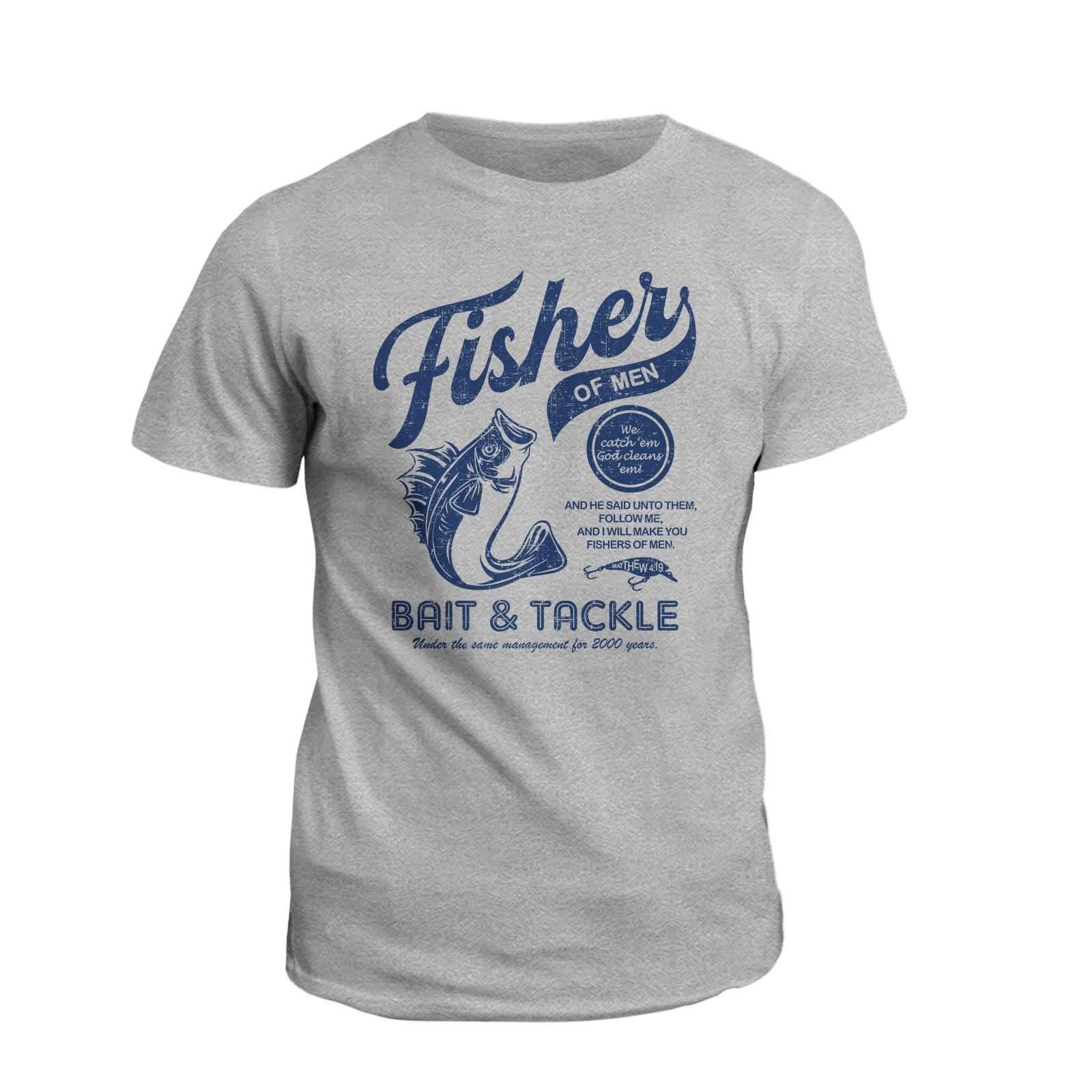 Our True God Apparel T-Shirt / Grey / S Fisher of Men