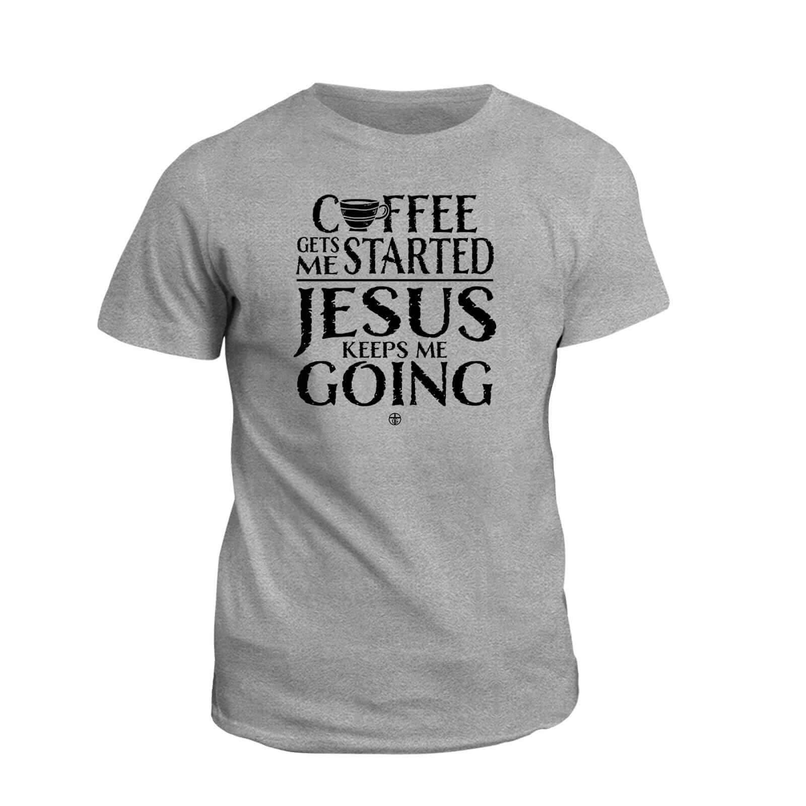 Our True God Apparel T-Shirt / Grey / S Jesus Keeps Me Going T-Shirt