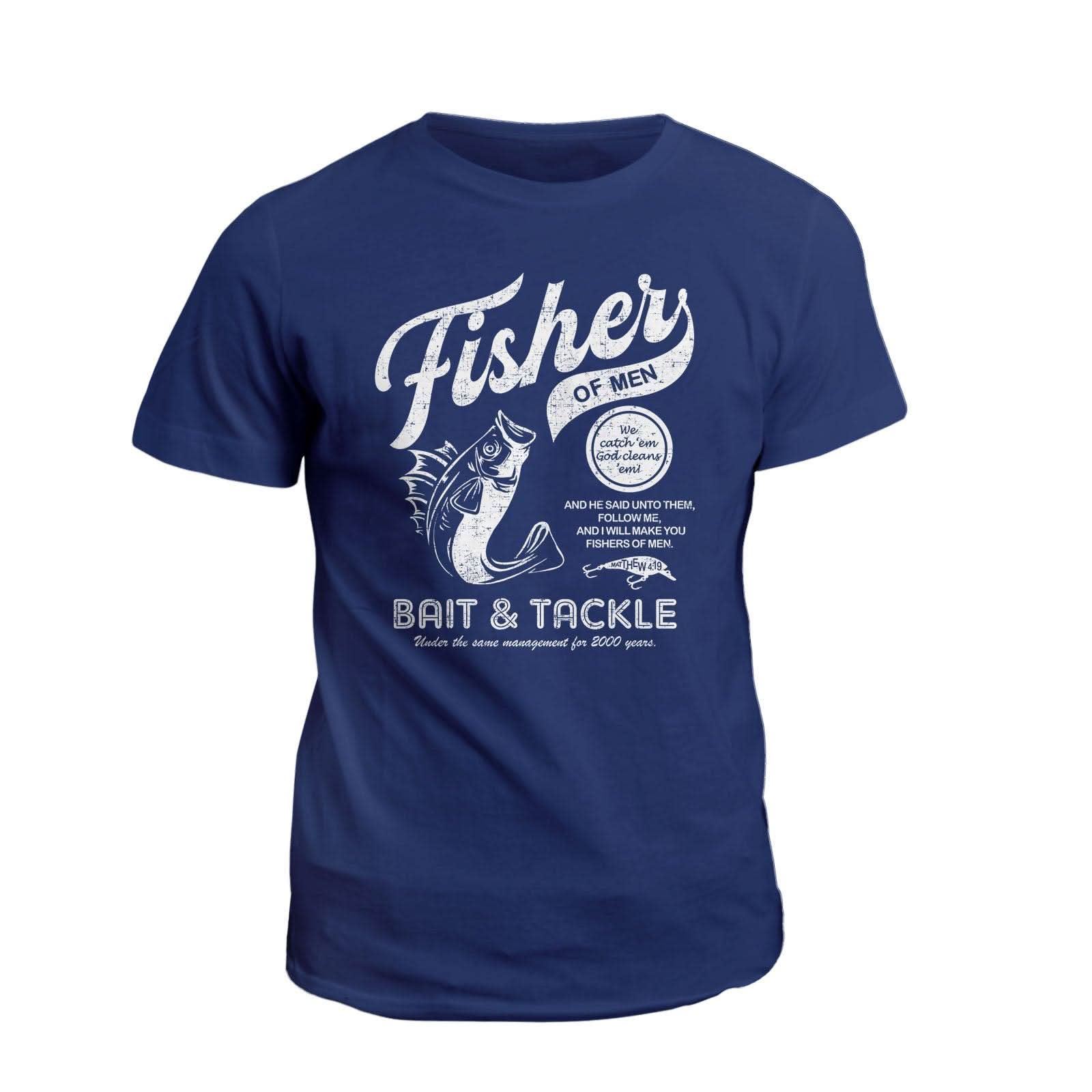 Our True God Apparel T-Shirt / Navy / S Fisher of Men