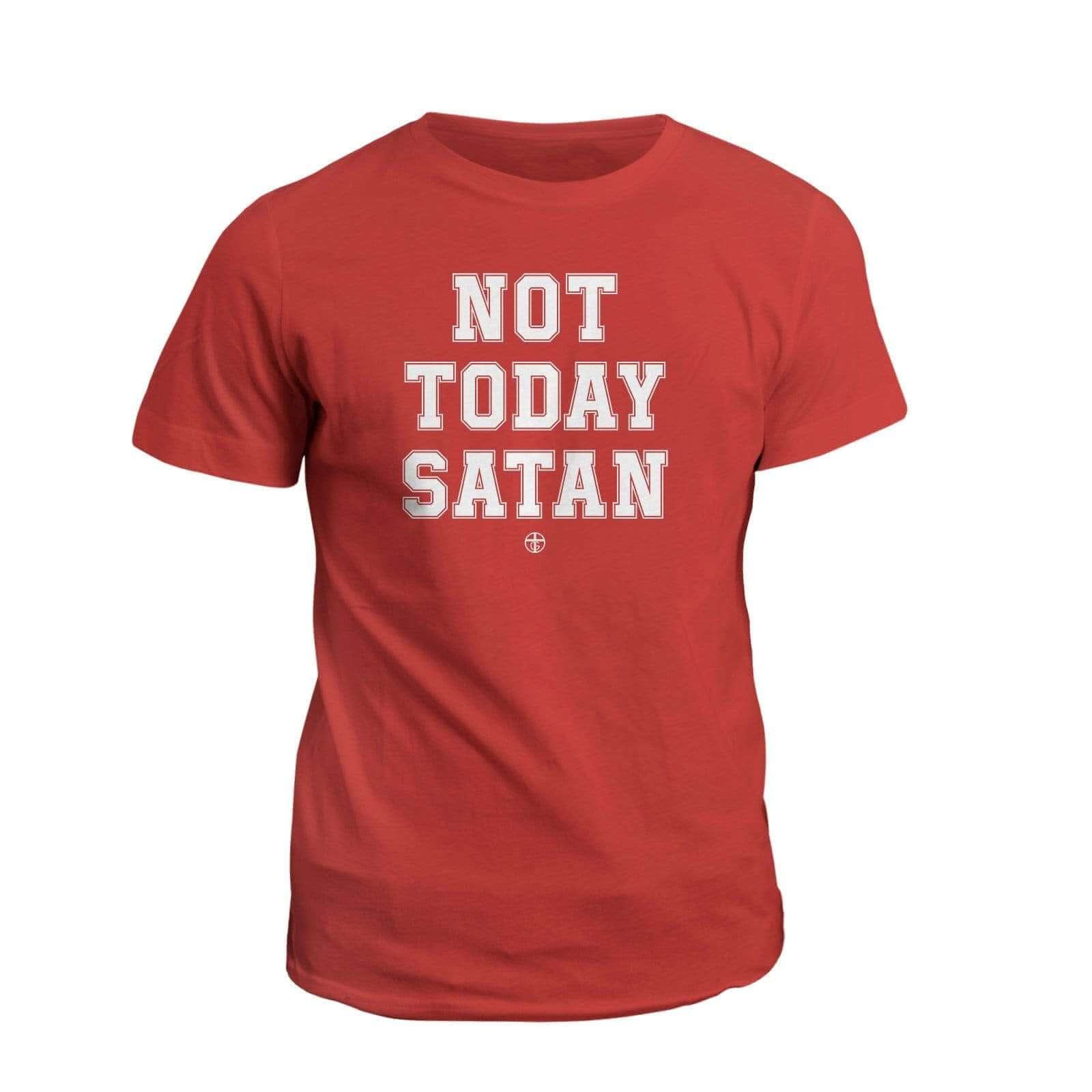 Our True God Apparel T-Shirt / Red / S Not Today Satan T-Shirt