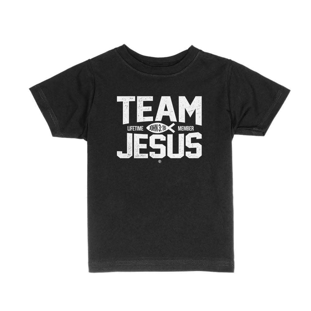 Our True God Apparel Toddler / Black / 2T Team Jesus Kids Shirts