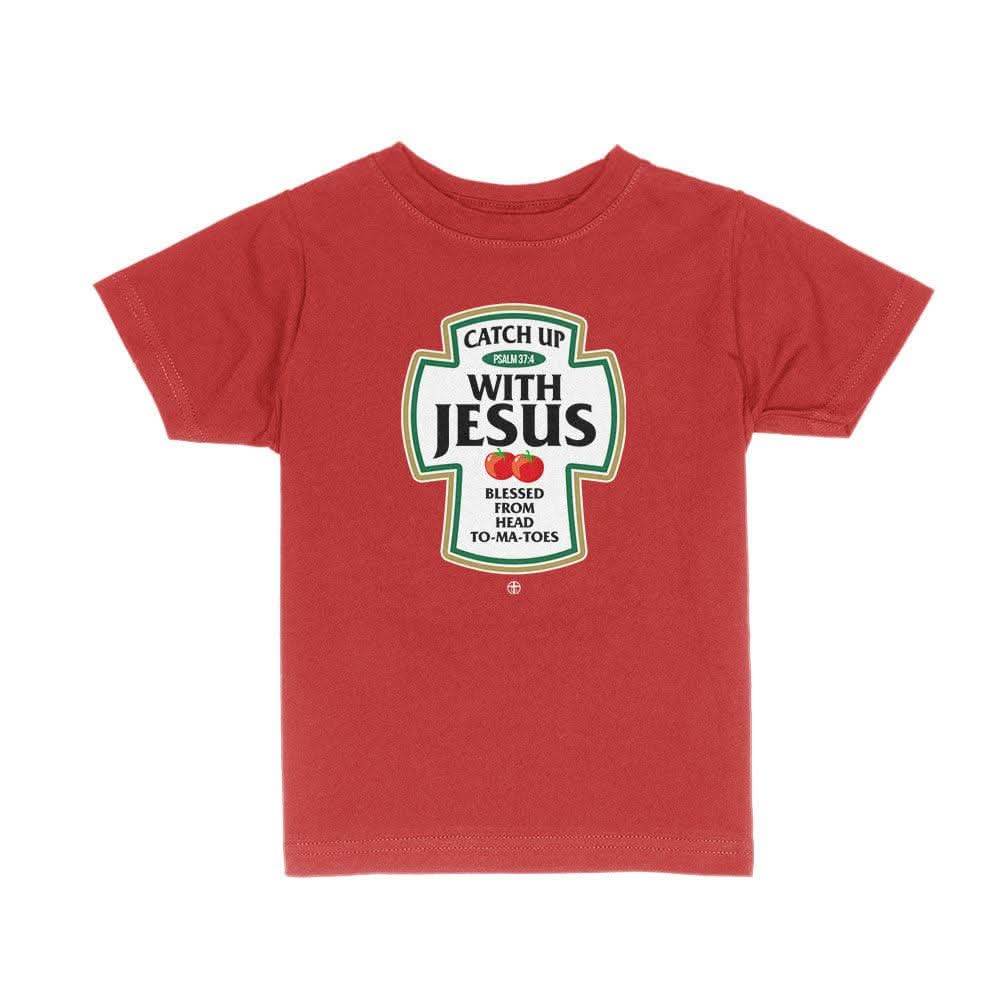 Our True God Apparel Toddler / Red / 2T Catch Up With Jesus Kids Shirts
