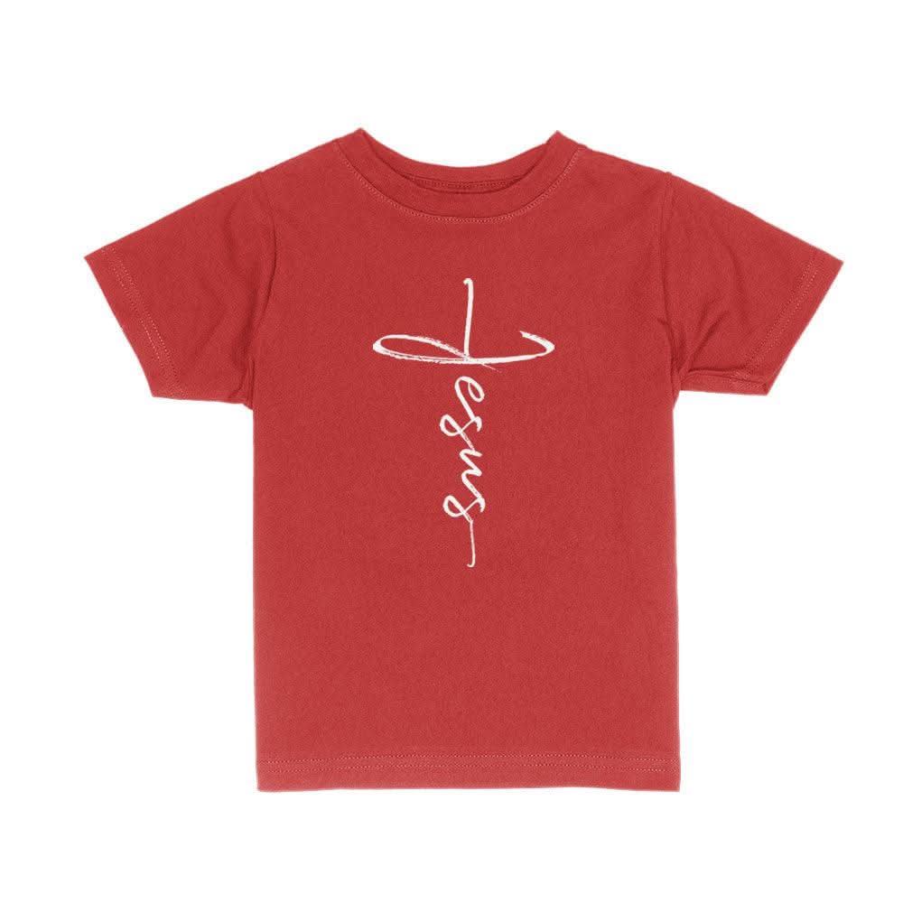 Our True God Apparel Toddler / Red / 2T Jesus Cross Kids Shirts