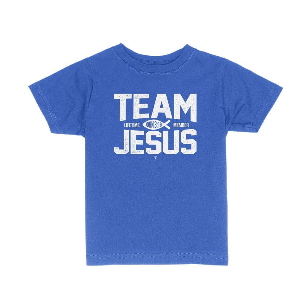 Our True God Apparel Toddler / Royal Blue / 2T Team Jesus Kids Shirts