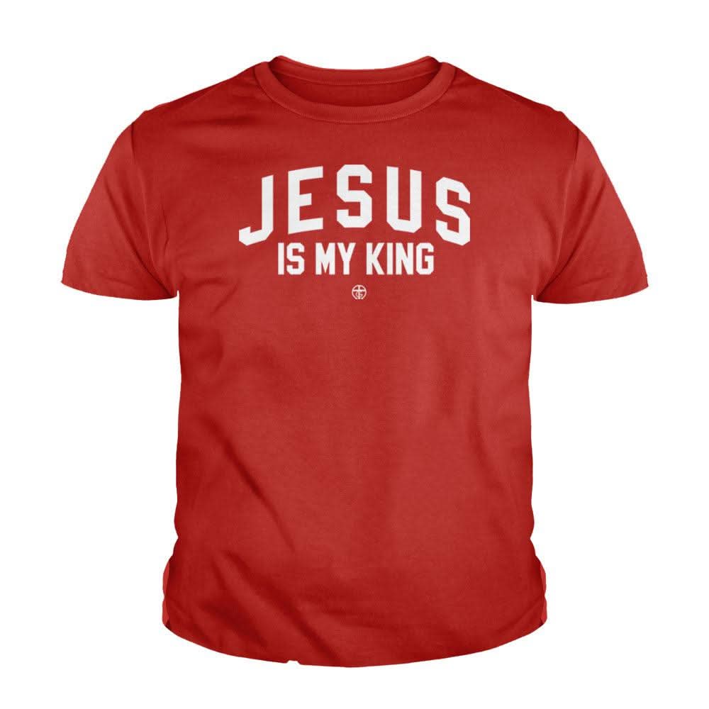 Our True God Apparel Youth / Red / XS Jesus Is My King Kids Shirts