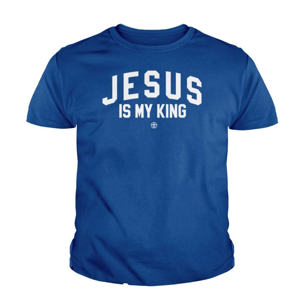 Our True God Apparel Youth / Royal Blue / XS Jesus Is My King Kids Shirts