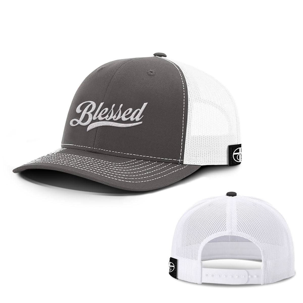 Our True God Hat Blessed Script Hats
