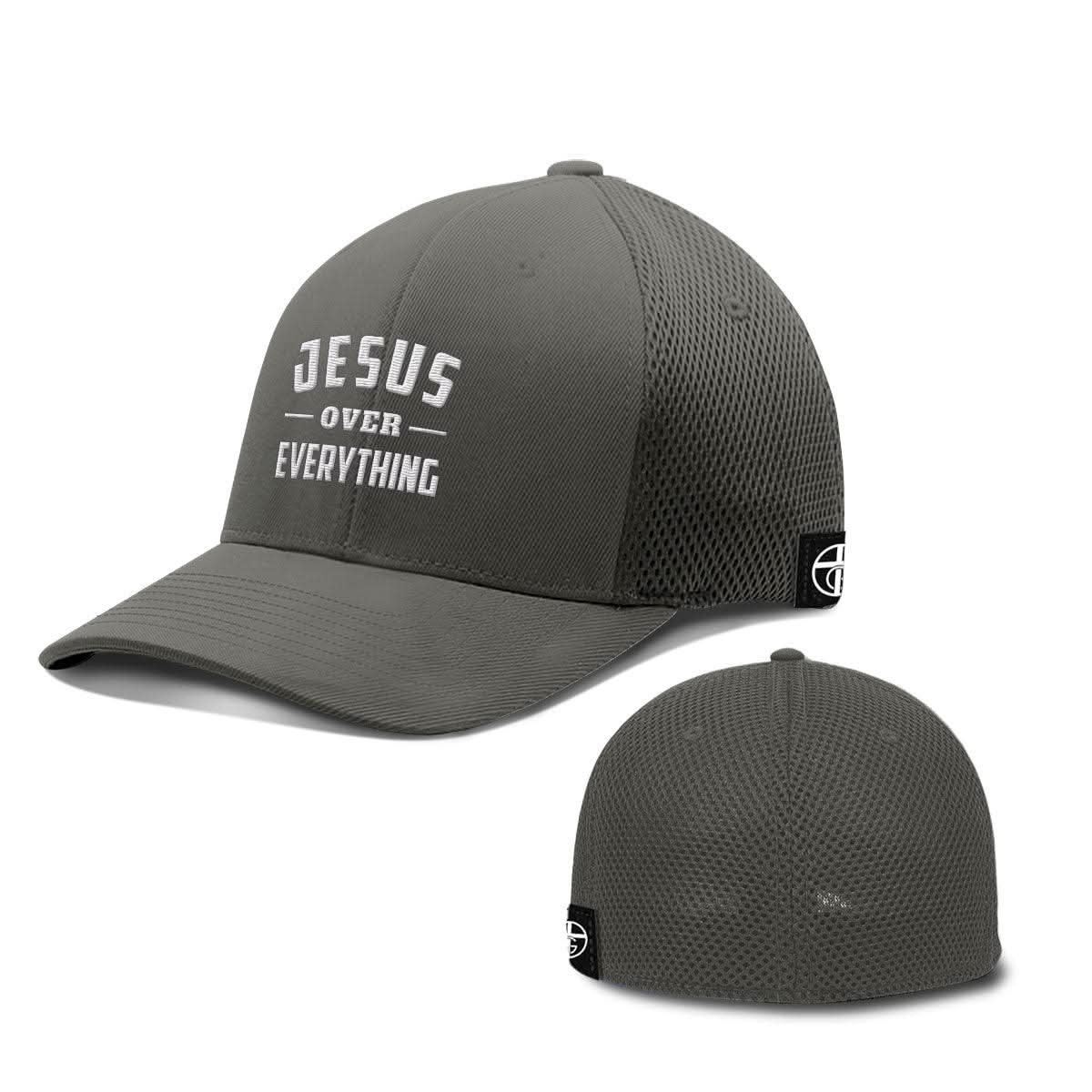 Our True God Hat Flexfit / Charcoal / S/M Jesus Over Everything Hats