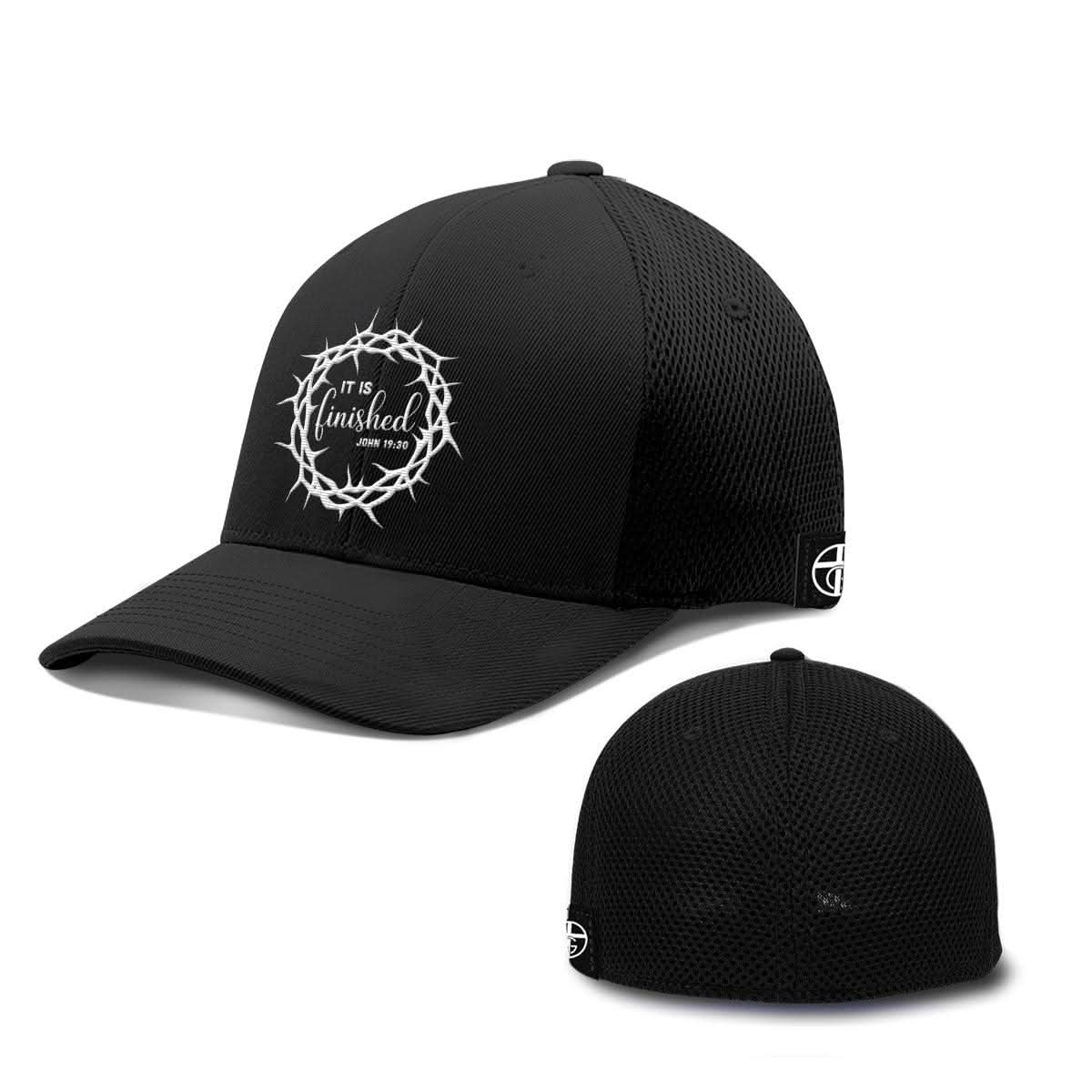 Our True God Hat Flexfit / Full Black / S/M It Is Finished Hats