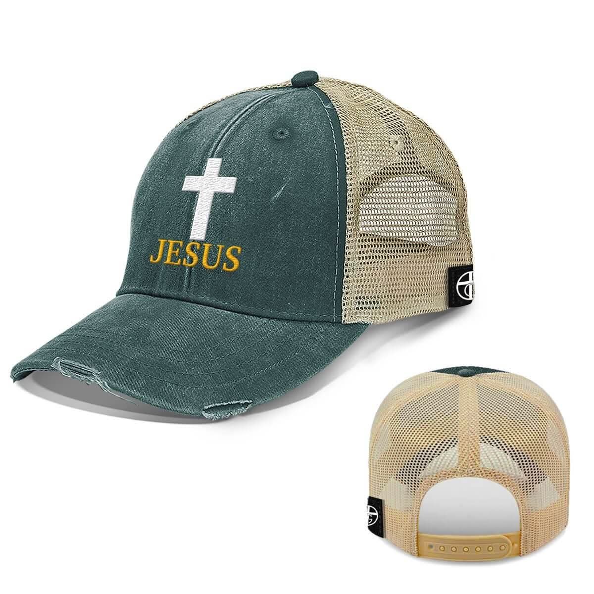 Our True God Hat Jesus Cross Trucker Hats