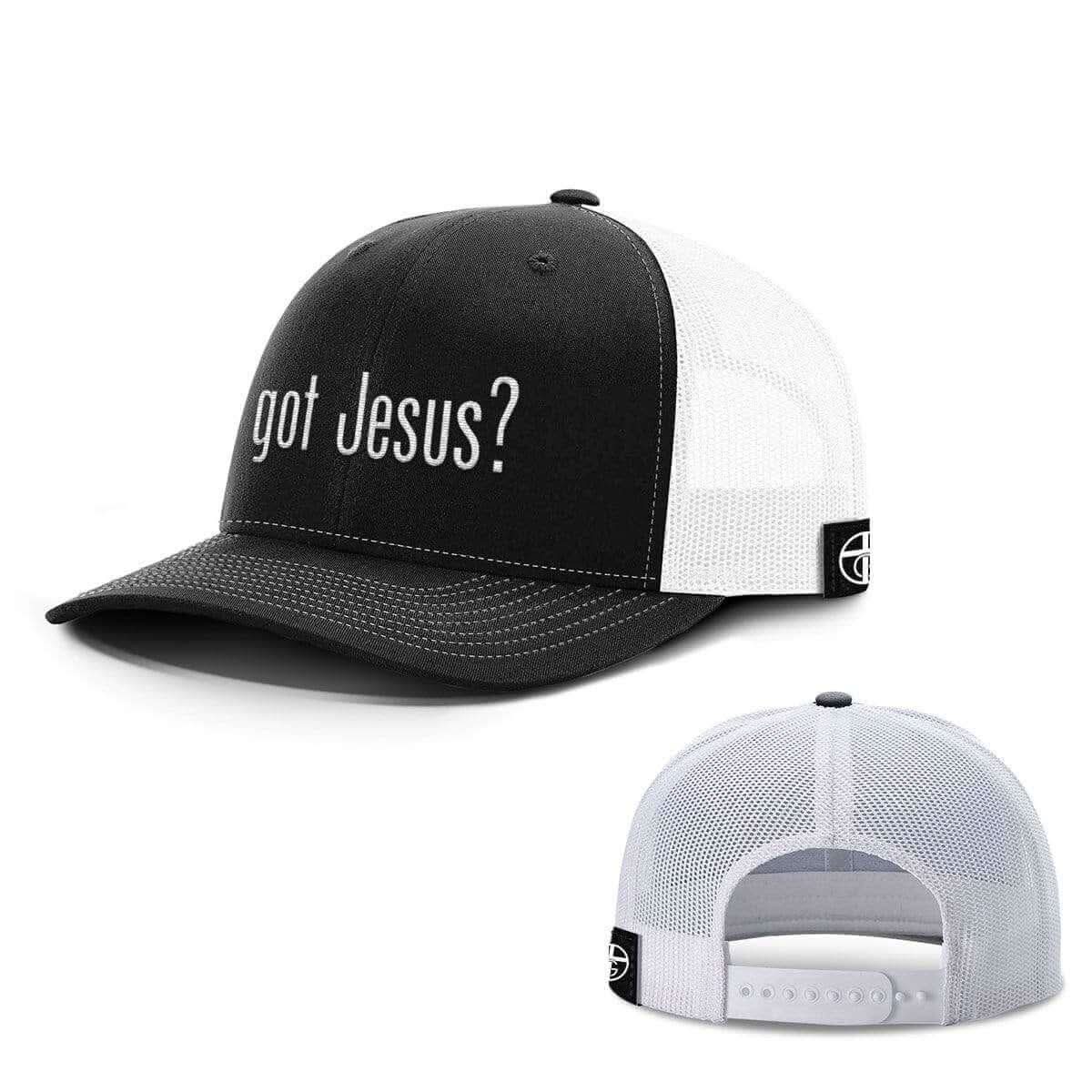 Our True God Hat Snapback / Black and White / One Size Got Jesus Hats