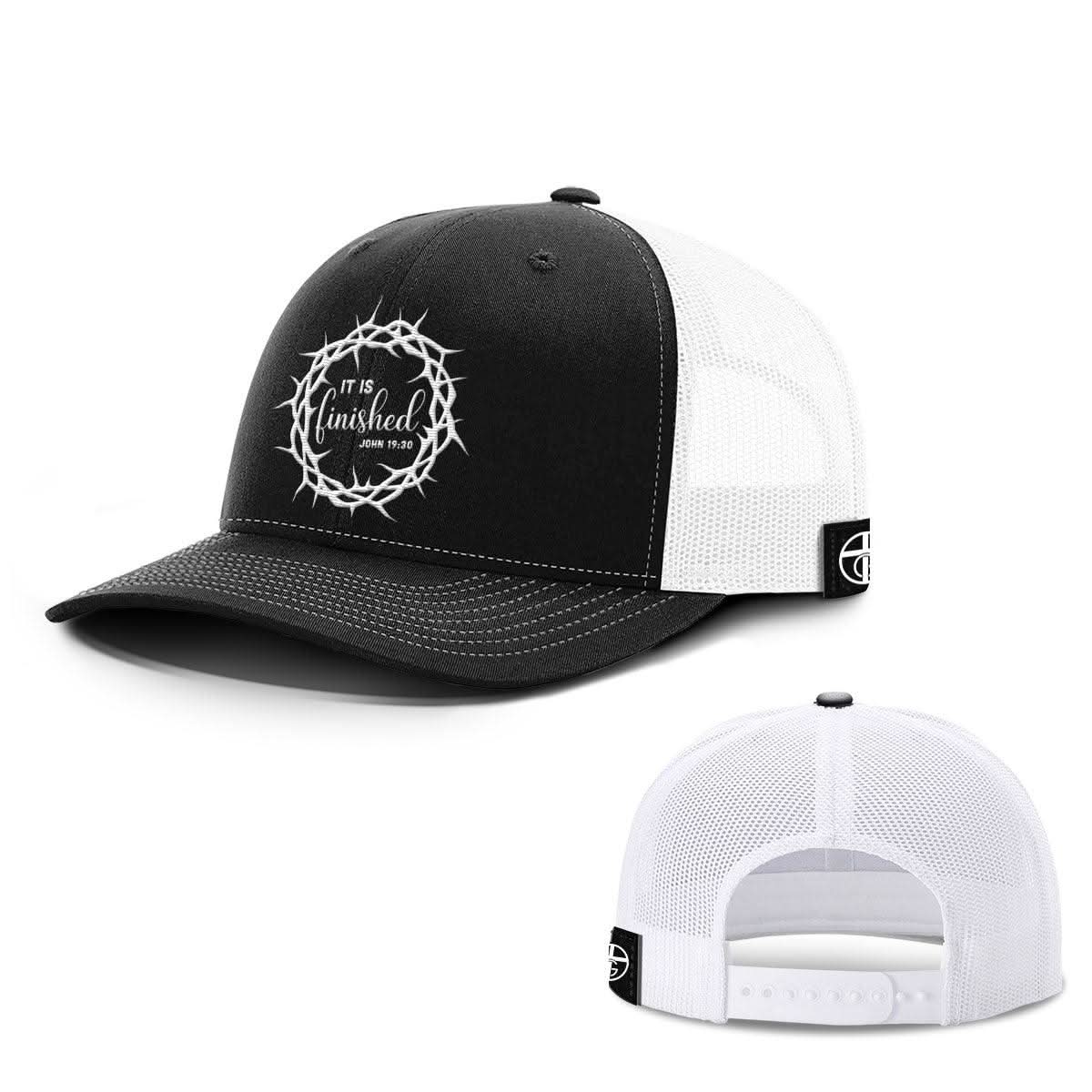 Our True God Hat Snapback / Black and White / One Size It Is Finished Hats