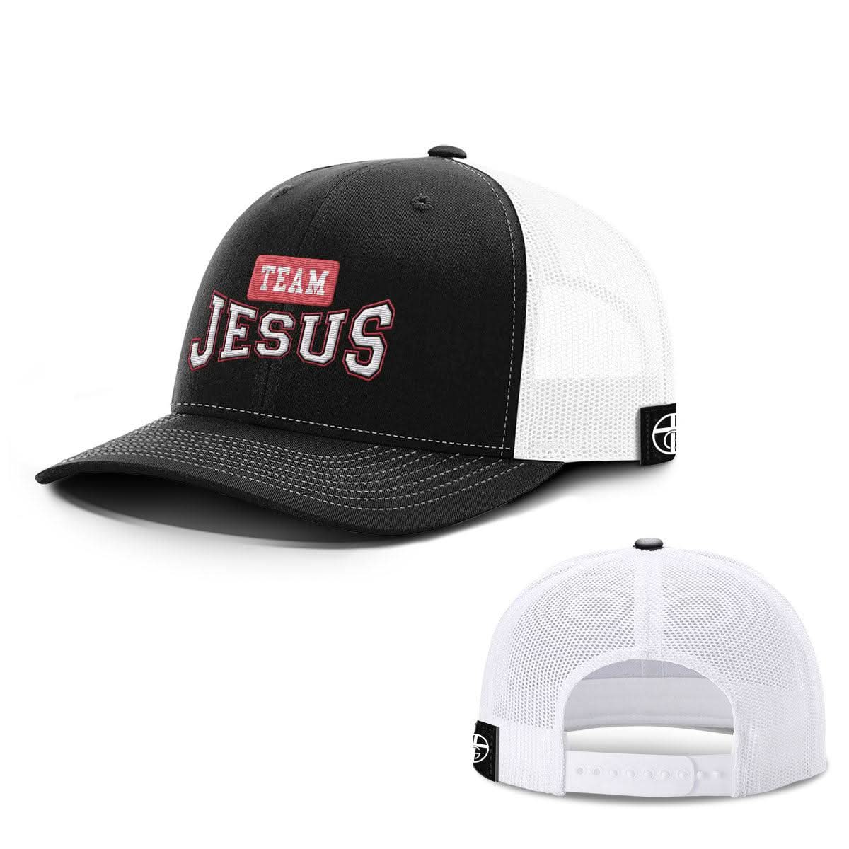 Our True God Hat Snapback / Black and White / One Size Team Jesus Hats