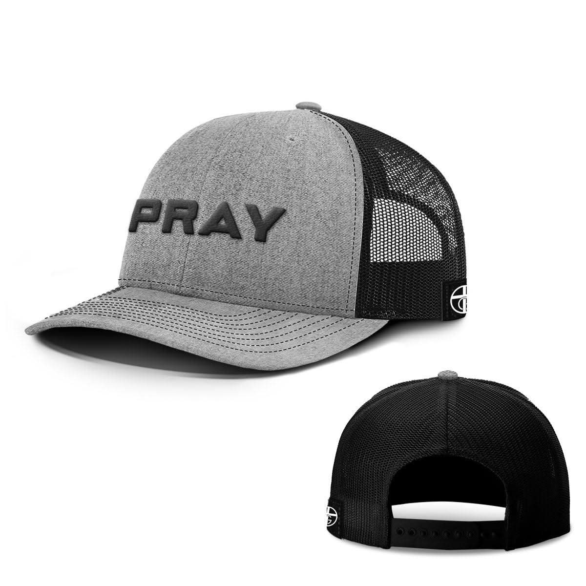 Our True God Hat Snapback / Heather and Black / One Size Pray Hats