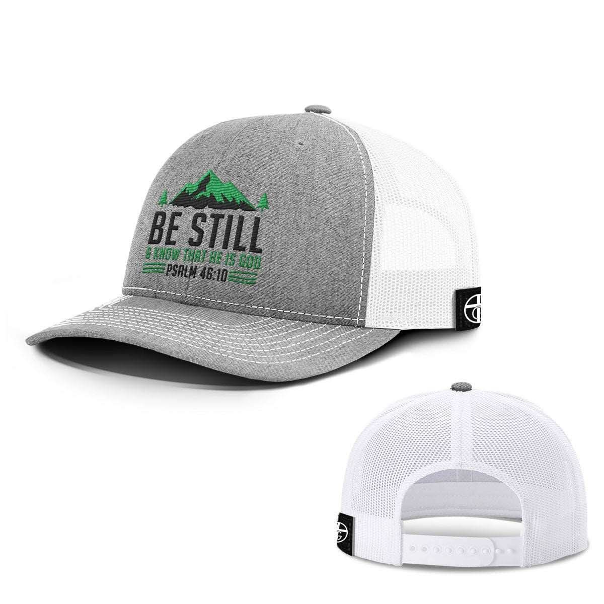 Our True God Hat Snapback / Heather and White / One Size Be Still And Know Hats
