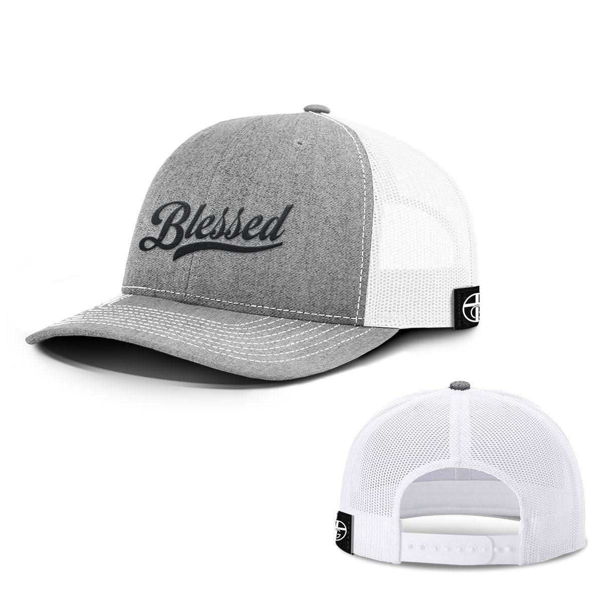Our True God Hat Snapback / Heather and White / One Size Blessed Script Hats