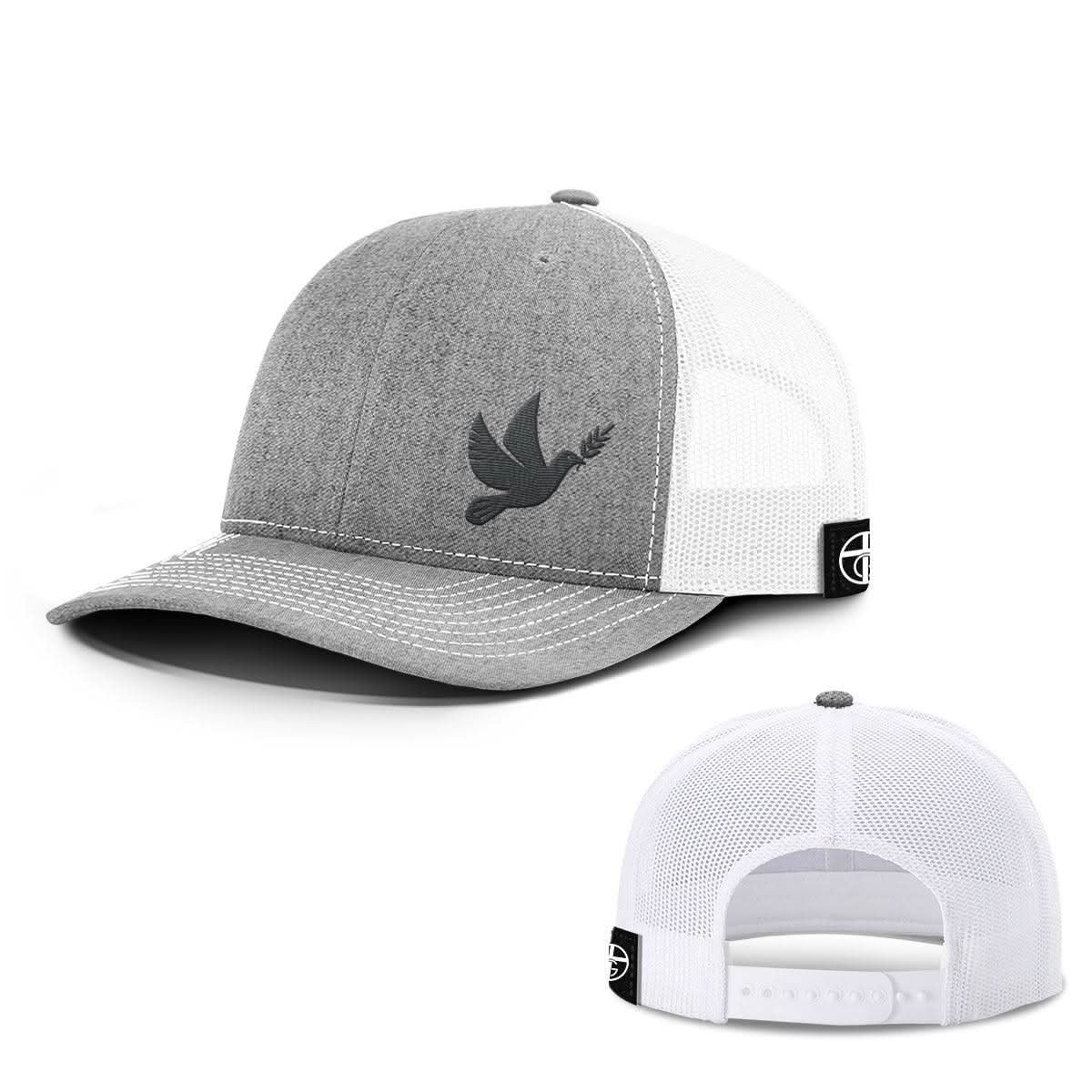 Our True God Hat Snapback / Heather and White / One Size Dove Lower Left Hats
