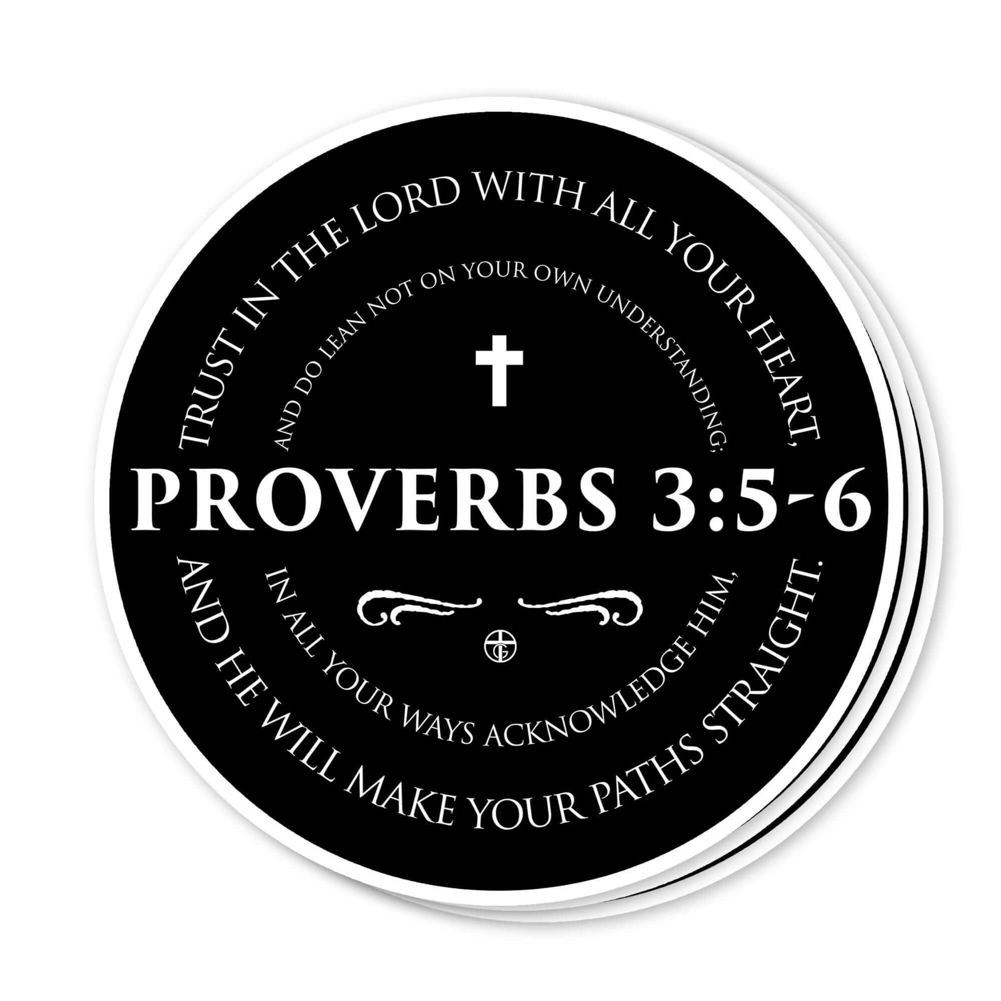 Proverbs 3:5 - 6 Decals - Our True God