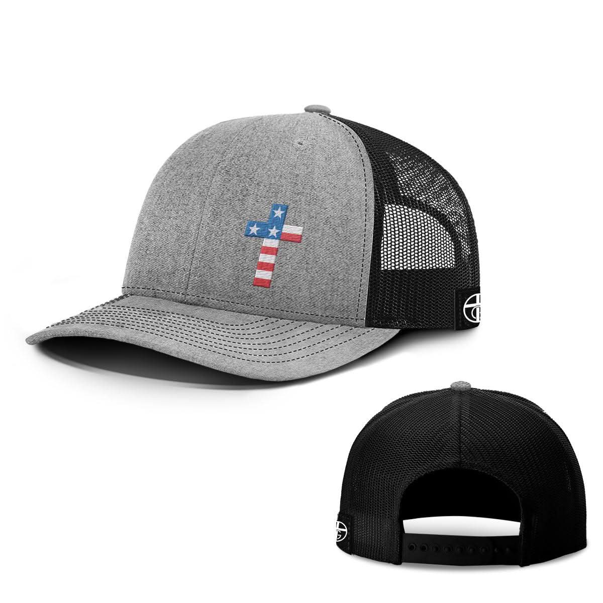 USA Flag Cross Hats - Our True God