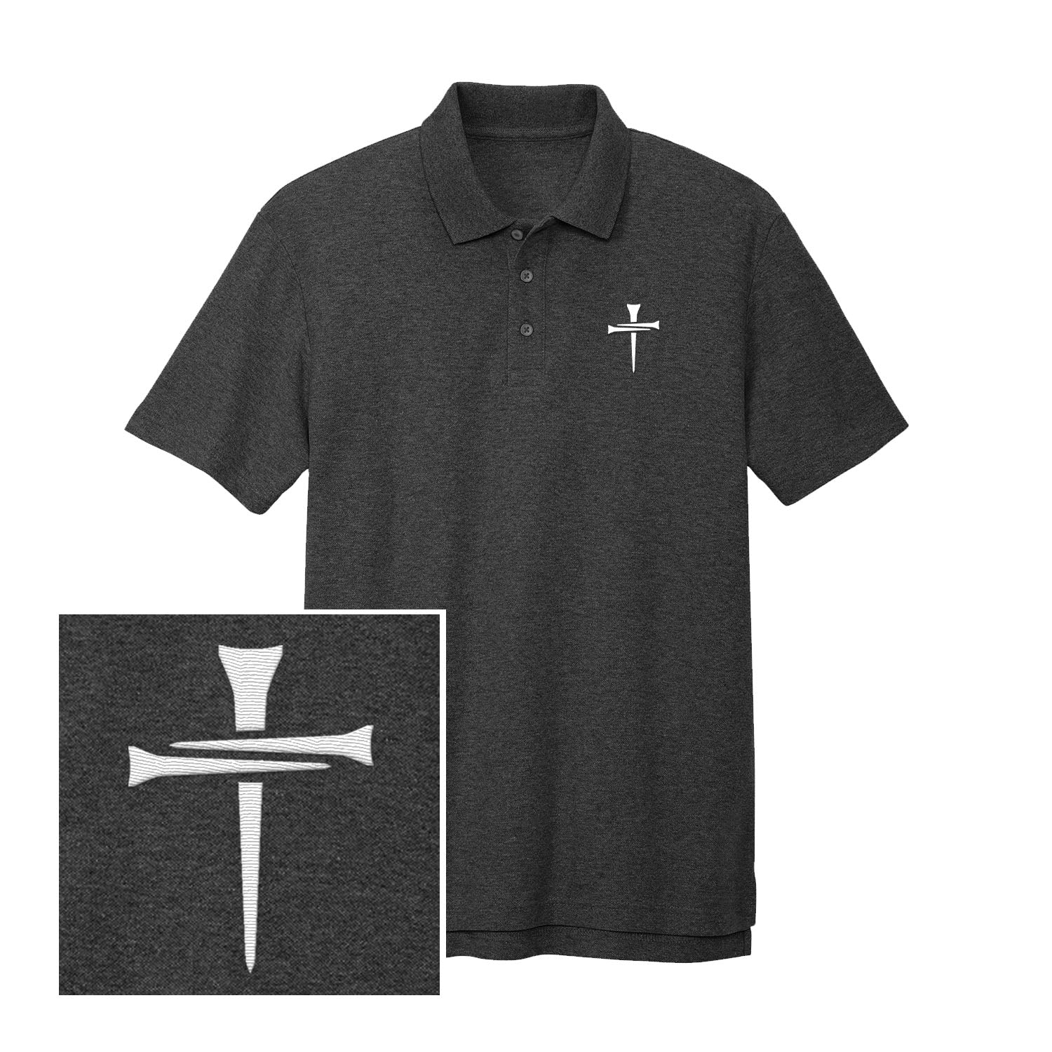 3 Tee Cross Performance Polo Shirt - Our True God