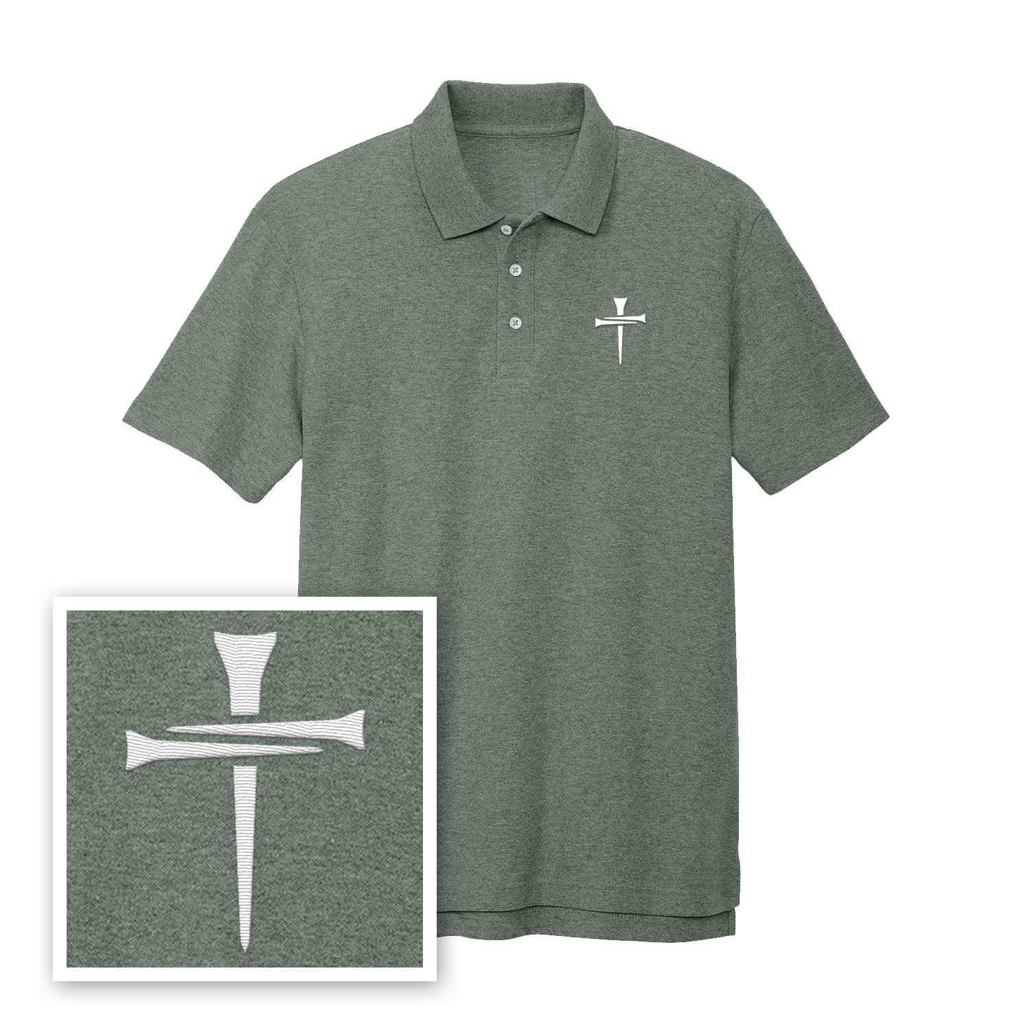 3 Tee Cross Performance Polo Shirt - Our True God