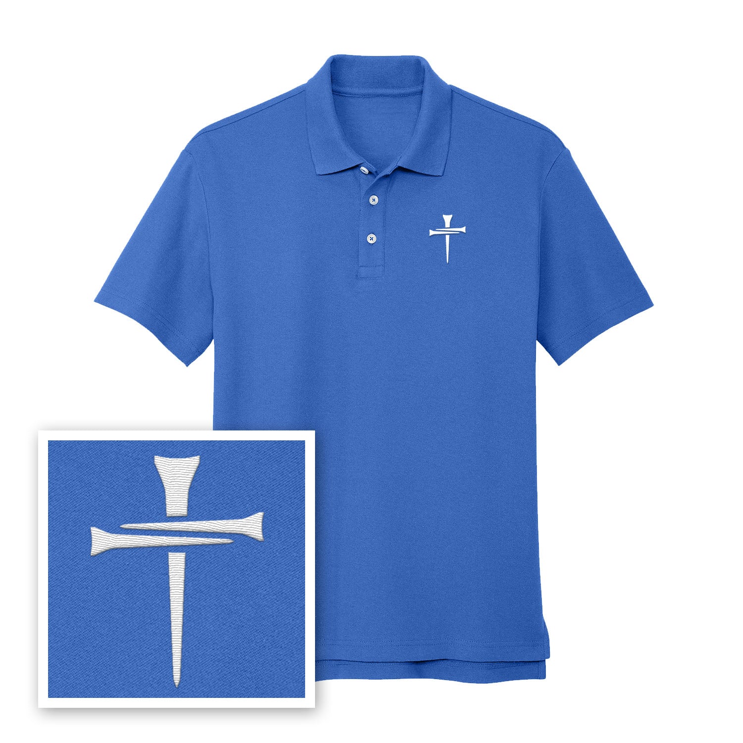 3 Tee Cross Performance Polo Shirt - Our True God