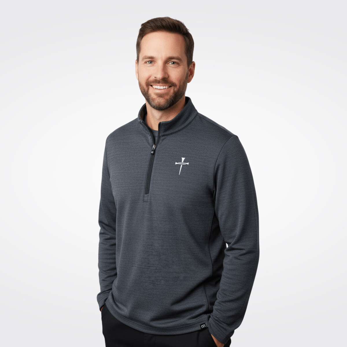 3 Tee Cross TravisMathew Crestview 1/4 - Zip Pullover - Our True God