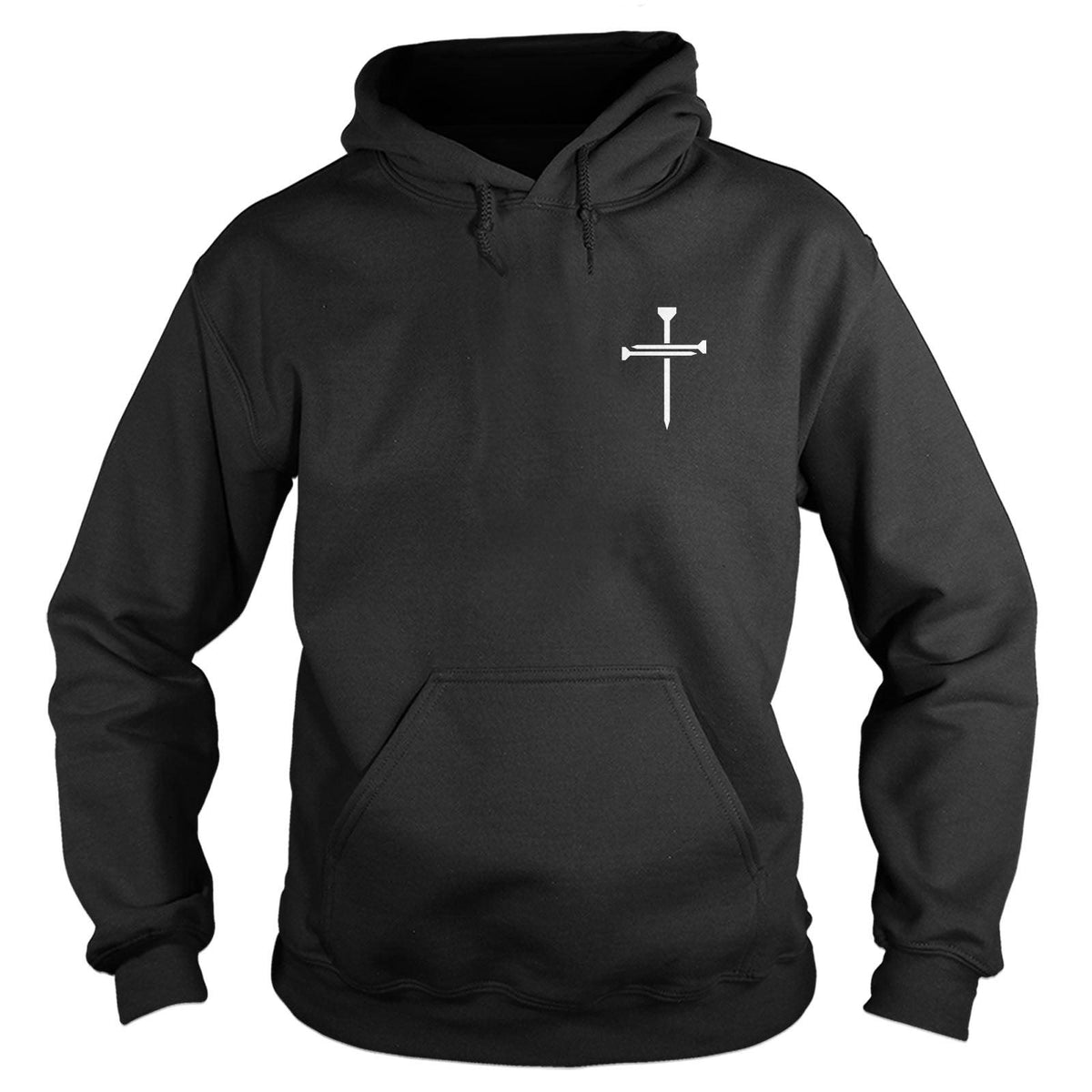 Nail Cross Left Chest Hoodie