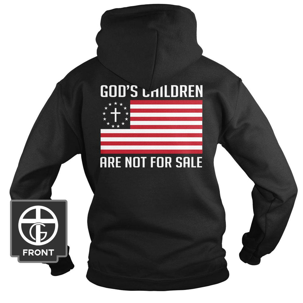 God's Children Are Not For Sale Flag (Back Print) - Our True God