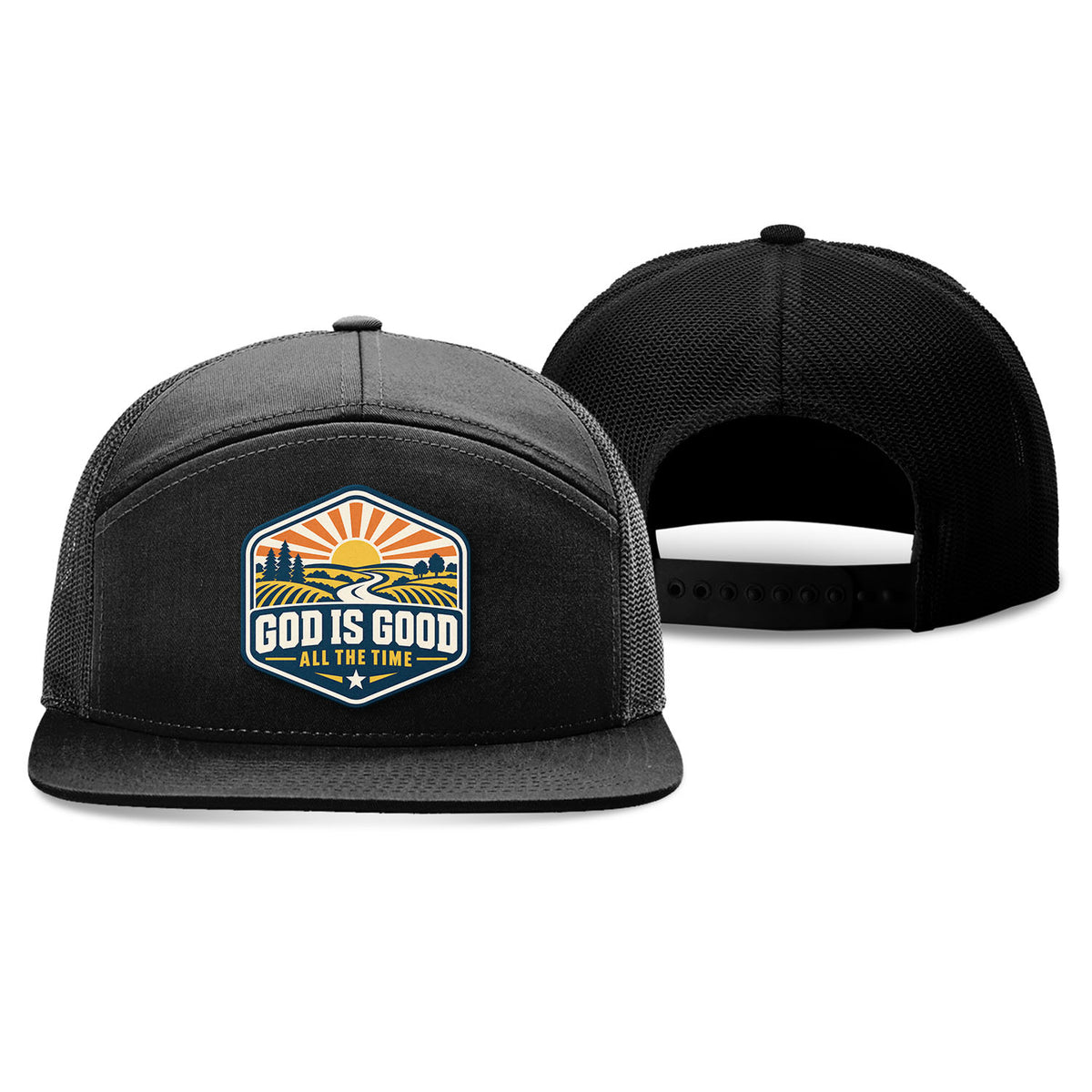 God Is Good - All the Time Camo Trucker Hat