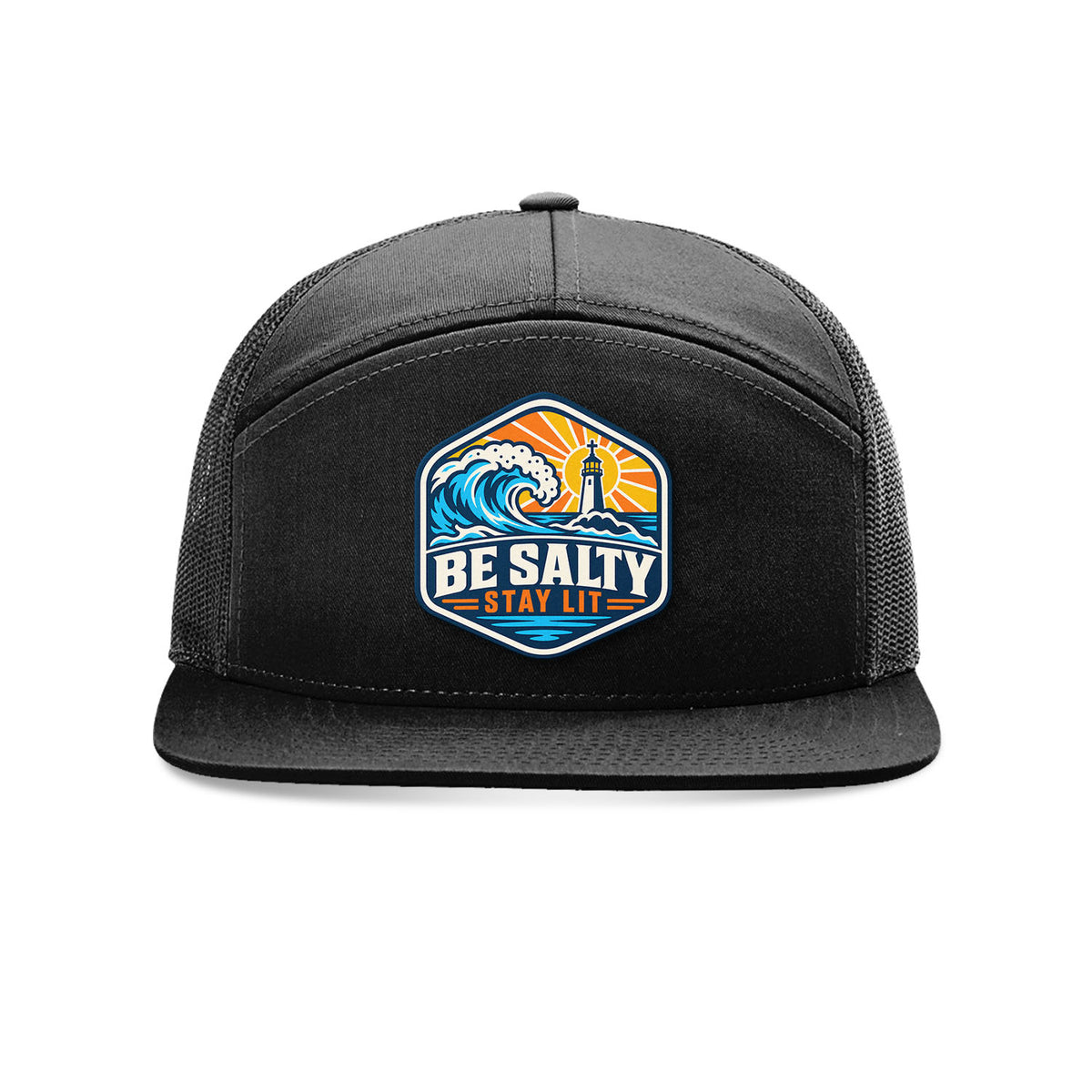 Be Salty Stay Lit Patch Trucker Hat