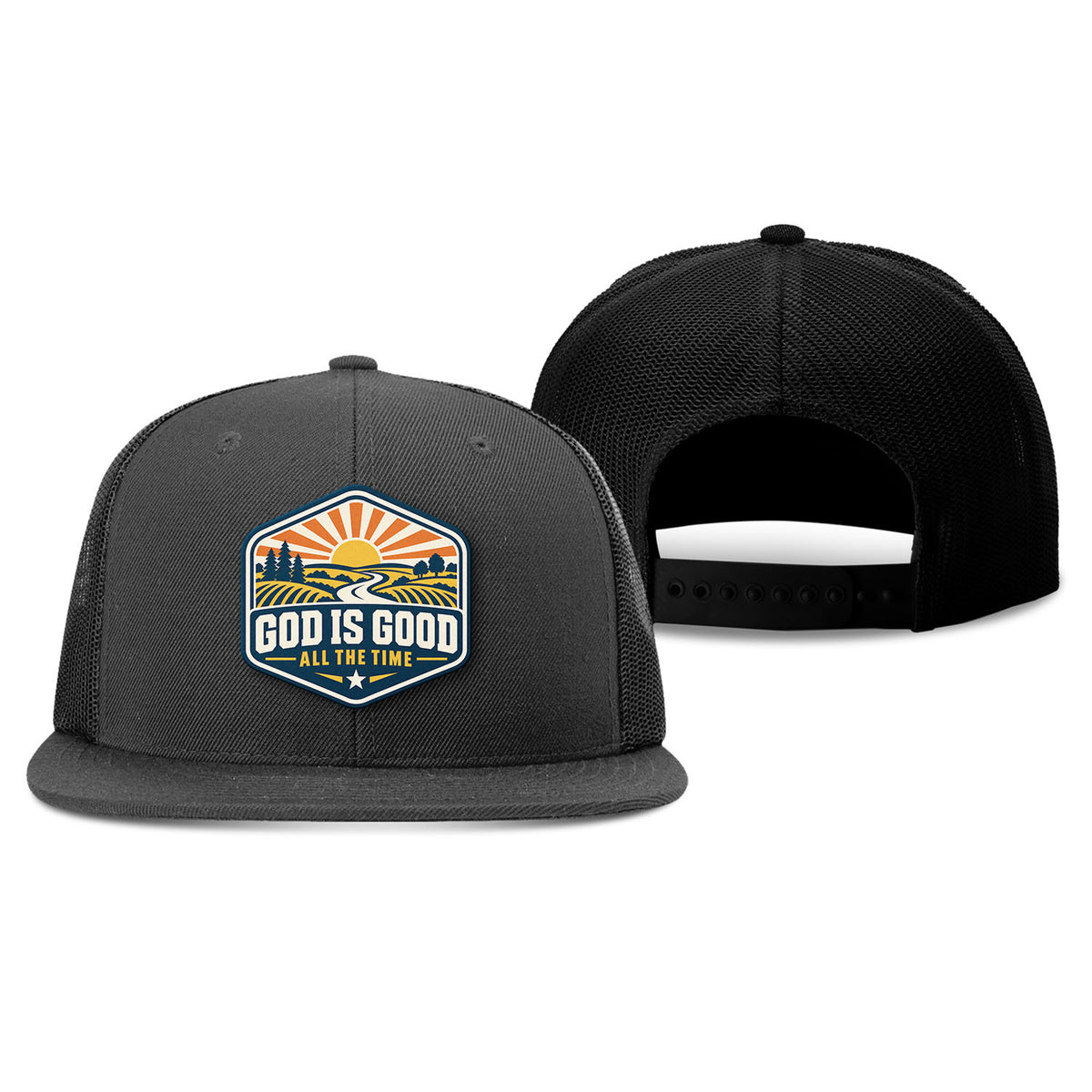 God Is Good - All the Time Camo Trucker Hat