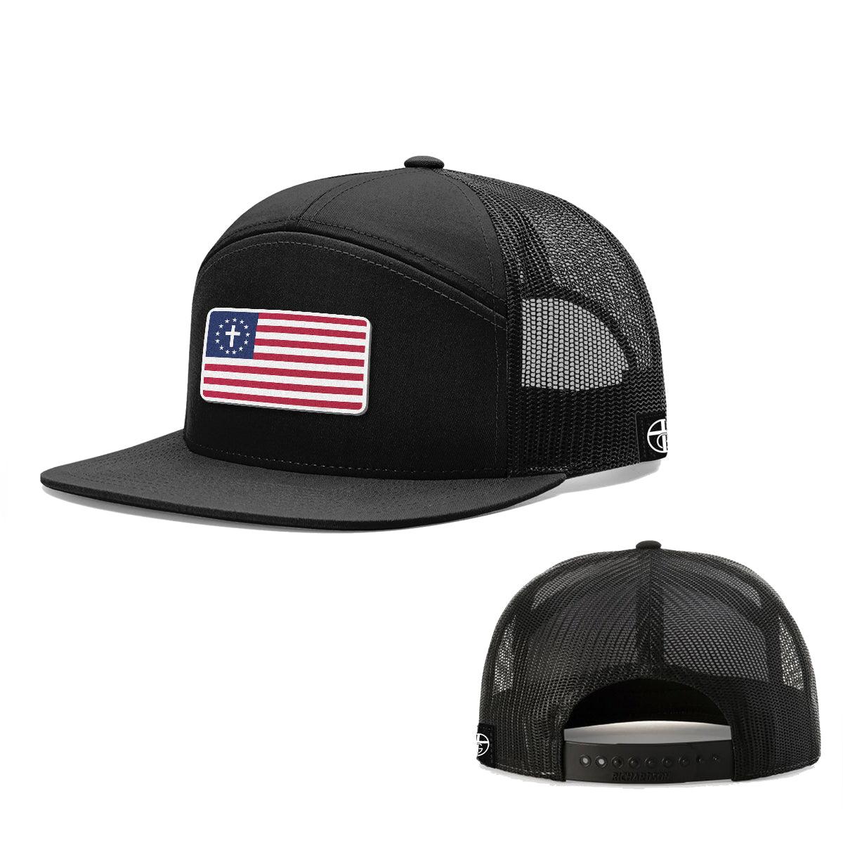 One Nation Under God Patch 7 Panel Hats - Our True God