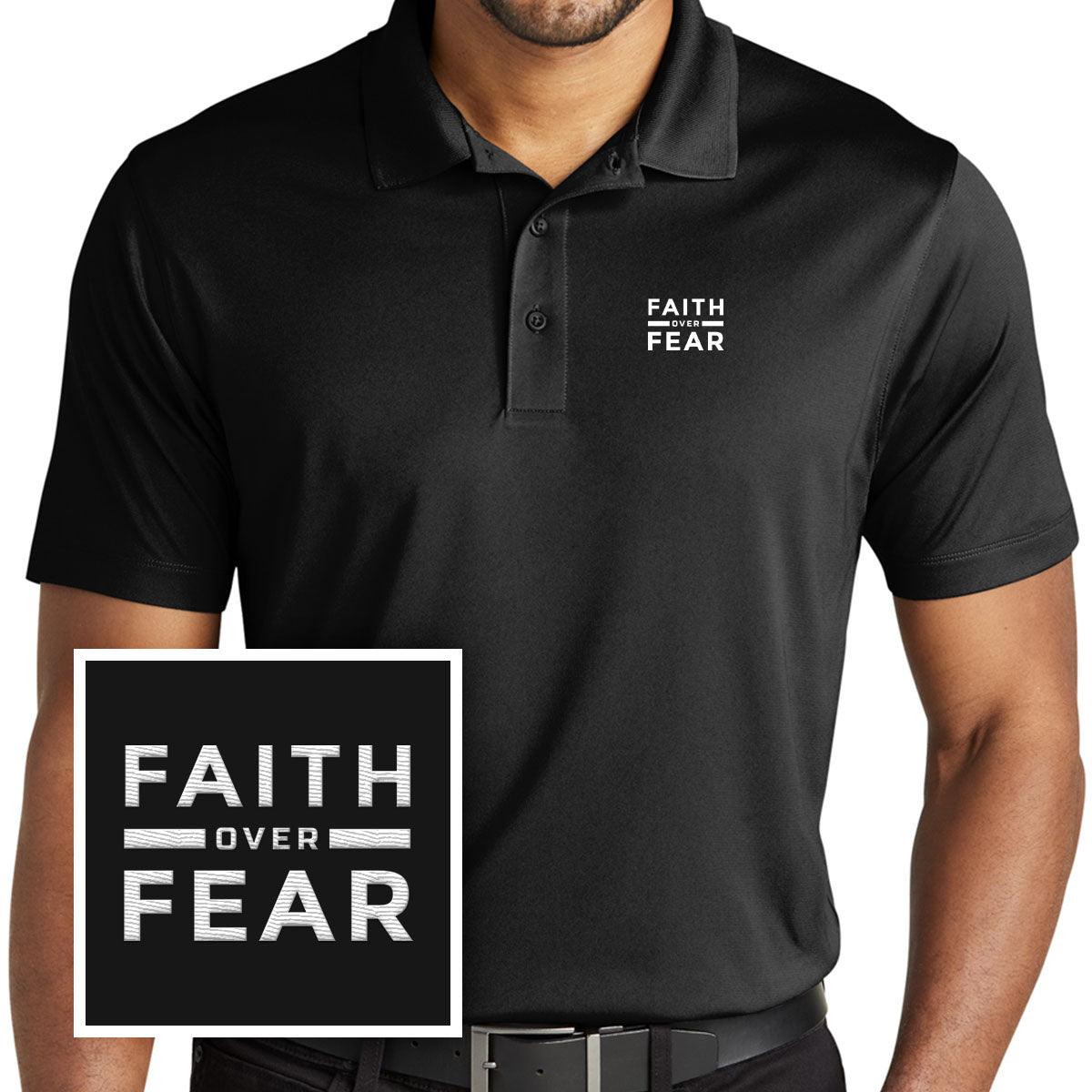 Faith Over Fear Performance Polo Shirt