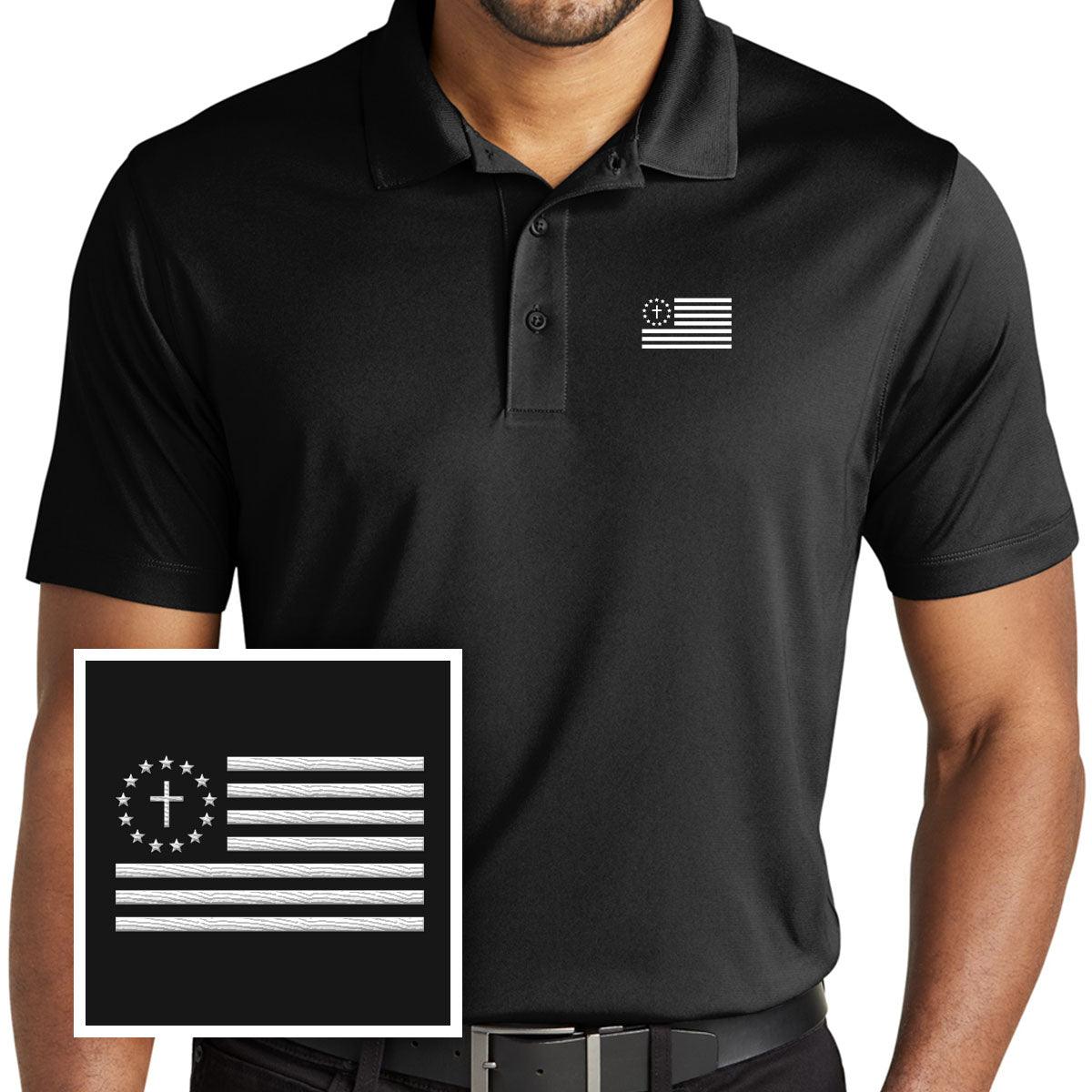 One Nation Under God Performance Polo Shirt - Our True God