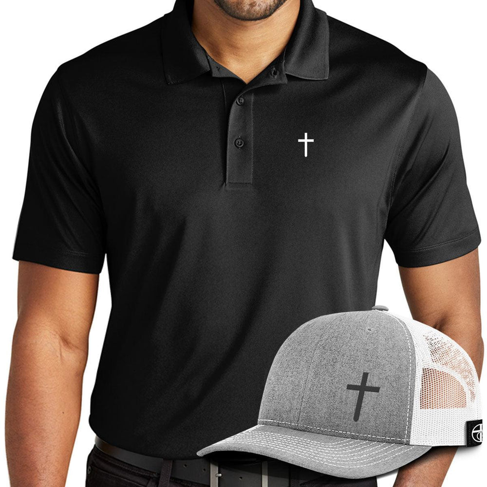 Cross Performance Polo + Hat Bundle - Our True God