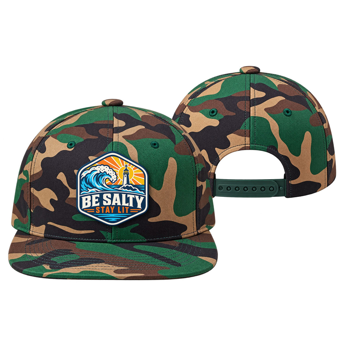 Be Salty Stay Lit Patch Trucker Hat