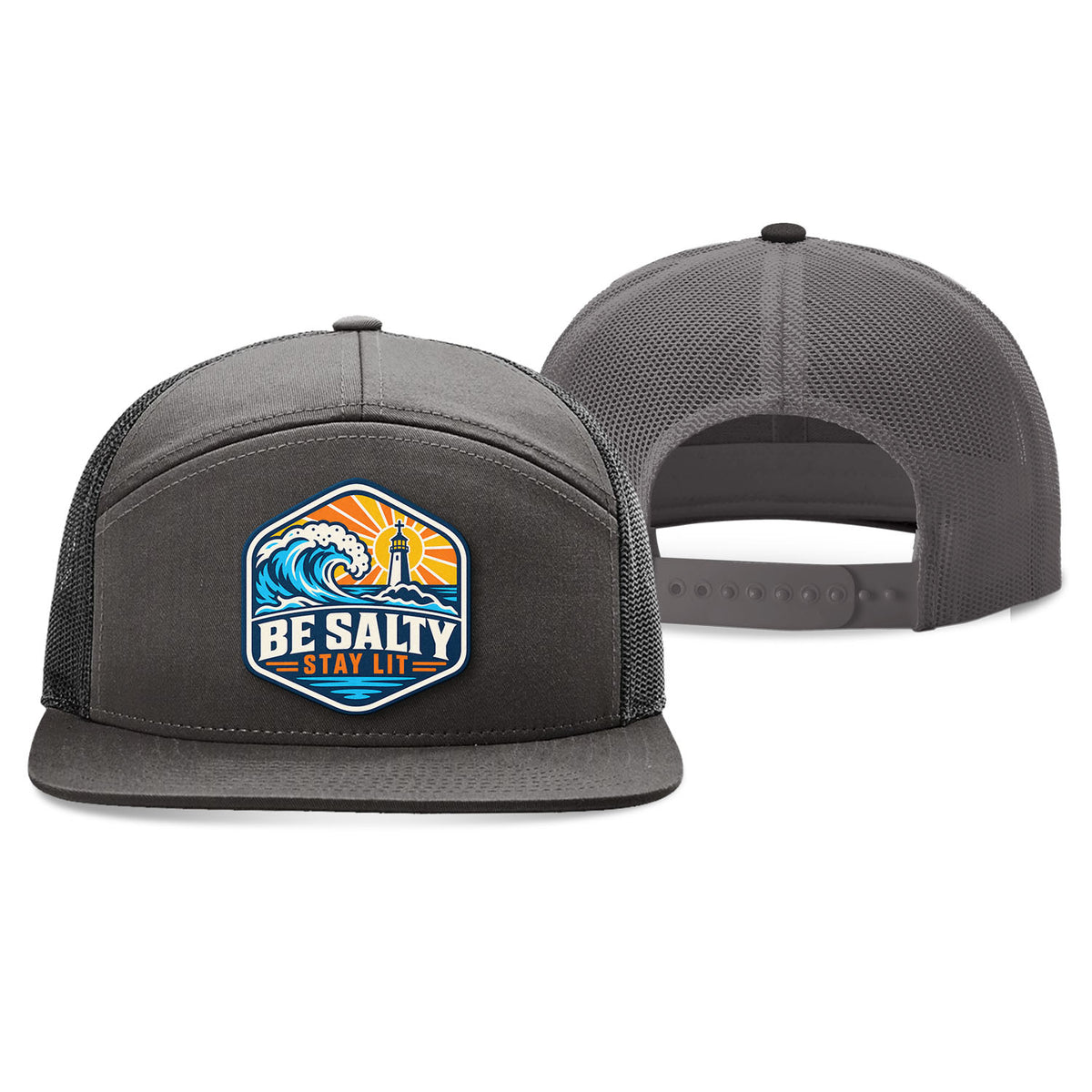 Be Salty Stay Lit Patch Trucker Hat