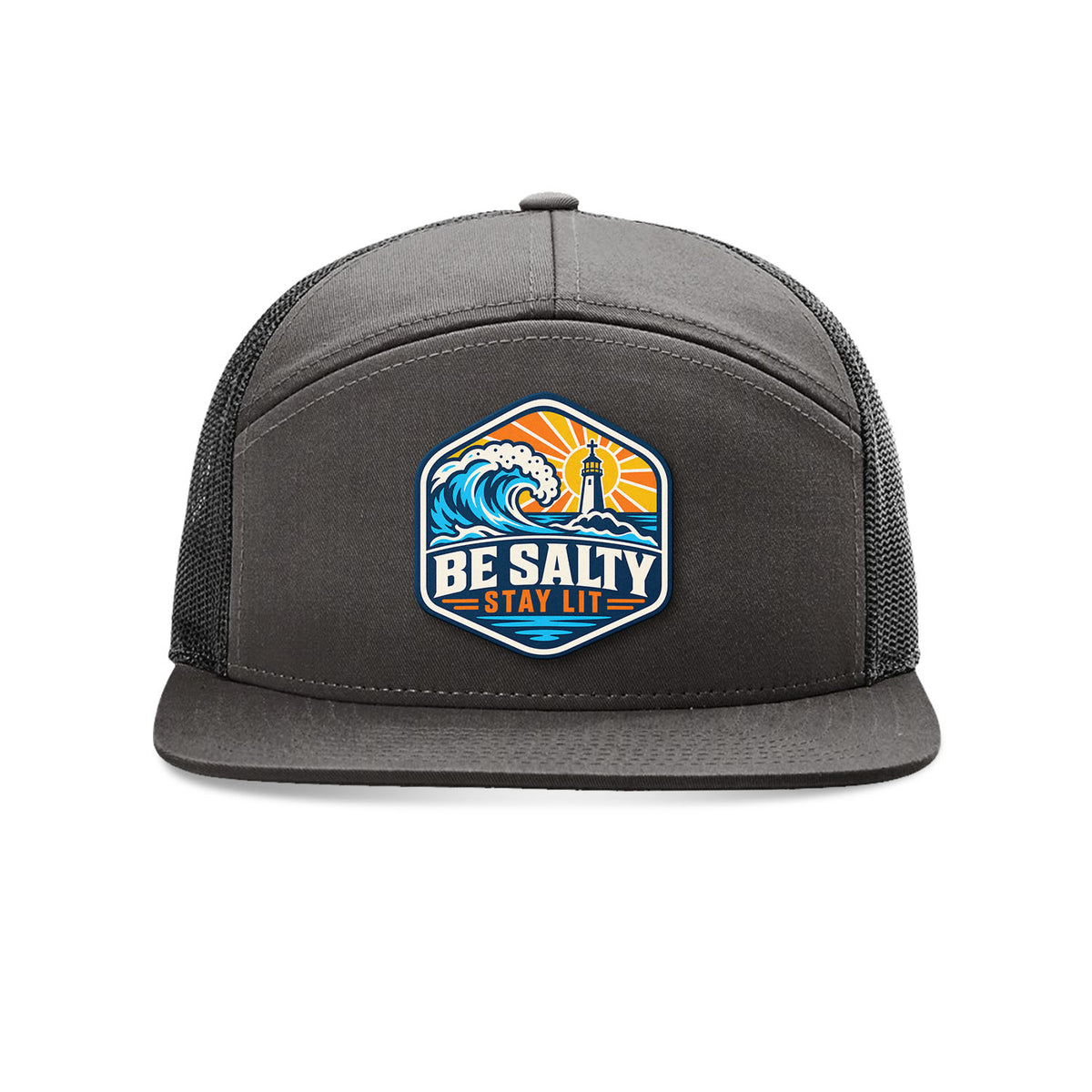 Be Salty Stay Lit Patch Trucker Hat