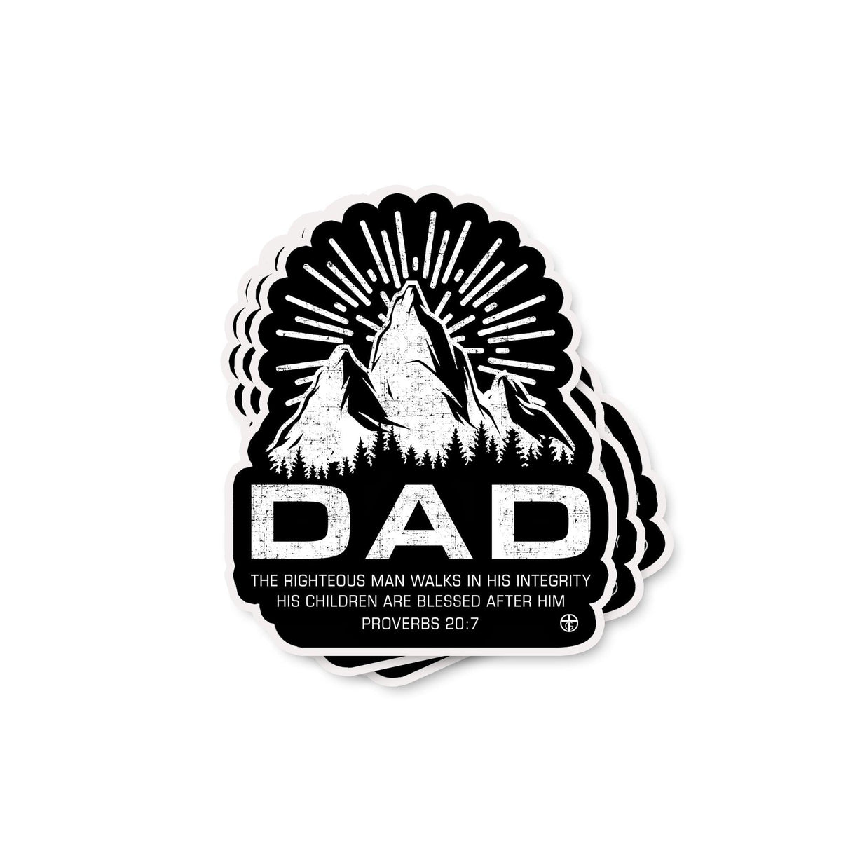 Dad, Proverbs 20:7 Decals - Our True God