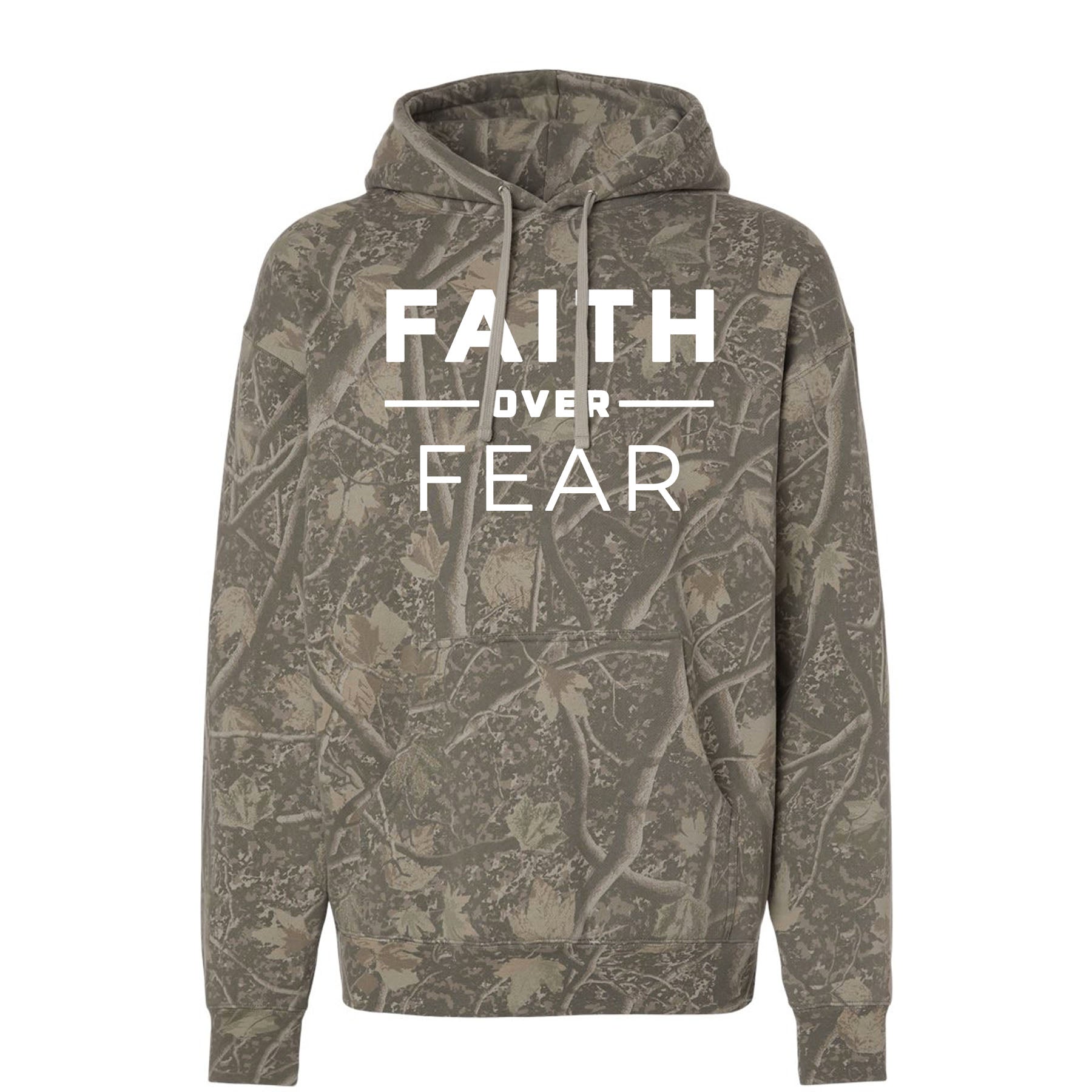 Faith Over Fear Camo Hoodie