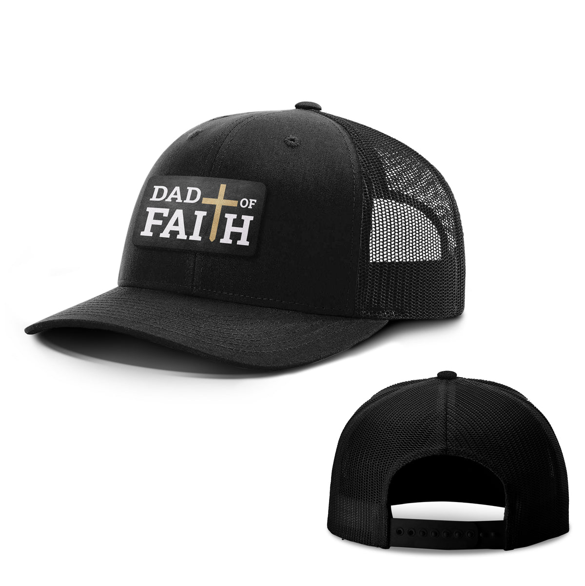 Dad Of Faith Patch Hats