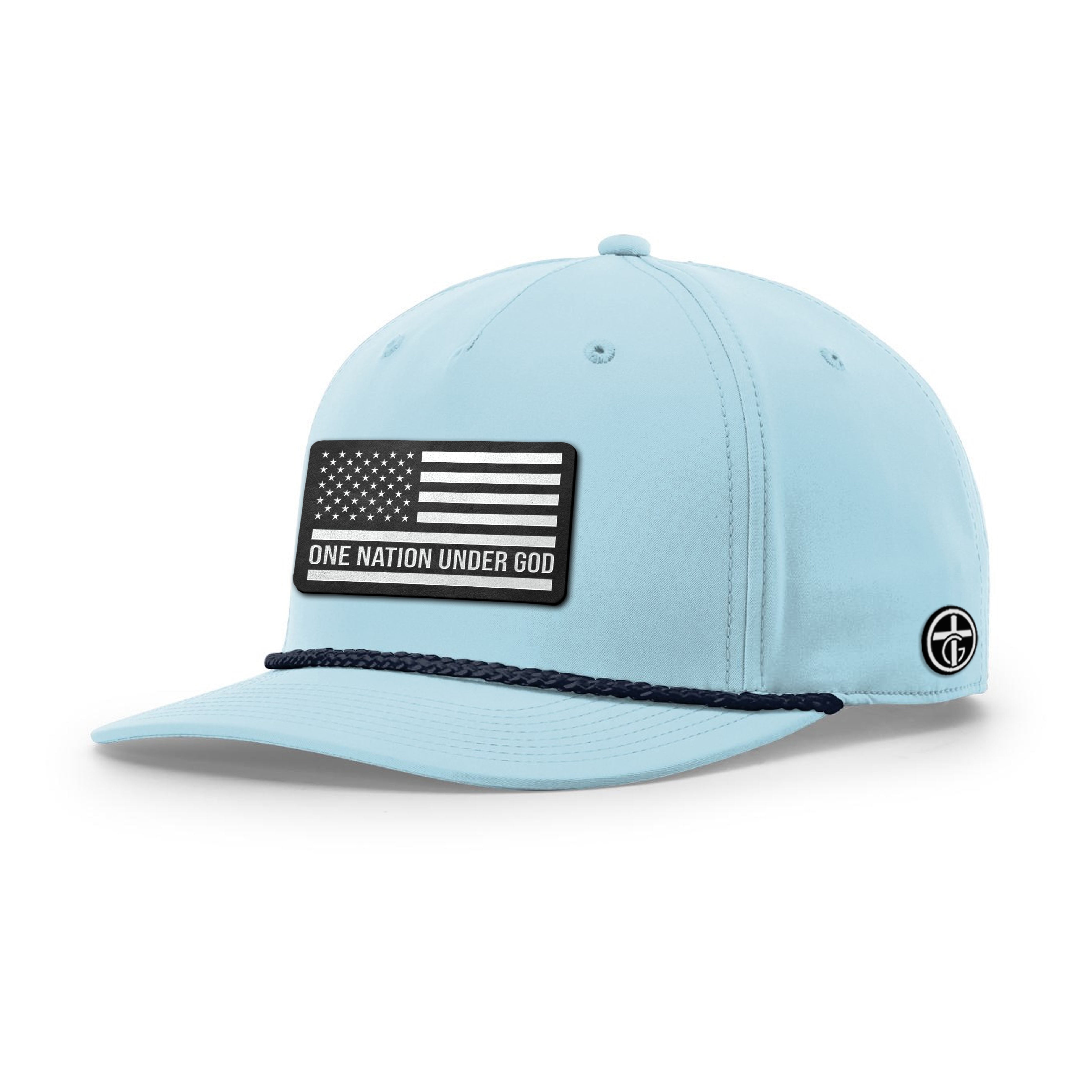 One Nation Under God Flag DBD Edition Patch Rope Hats
