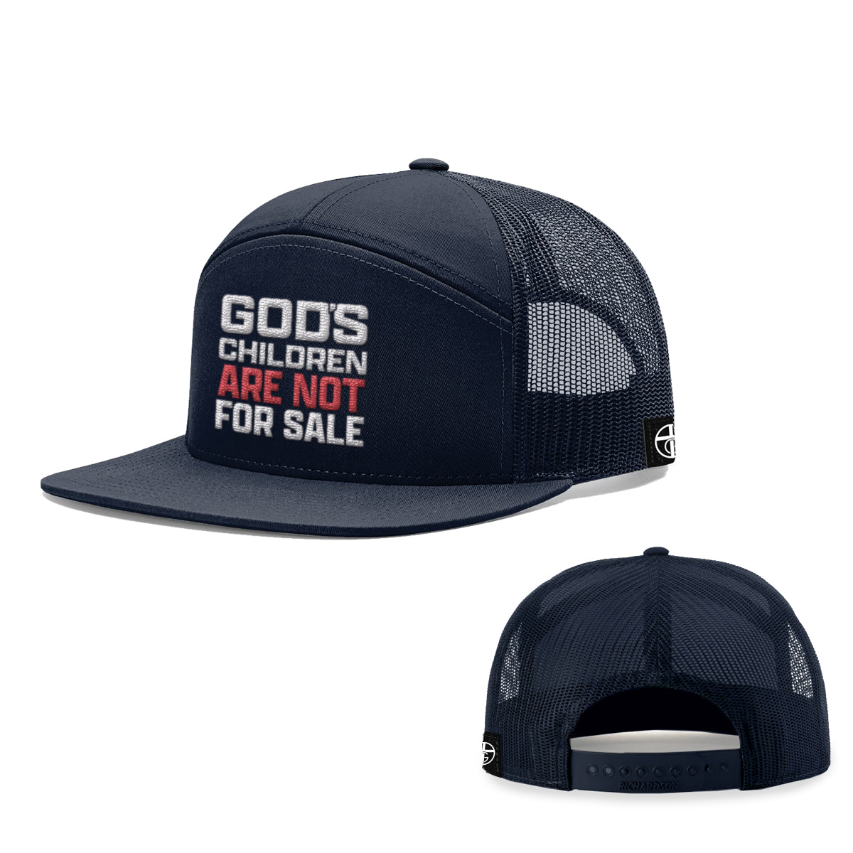 God's Children Are Not For Sale 7 Panel Hats