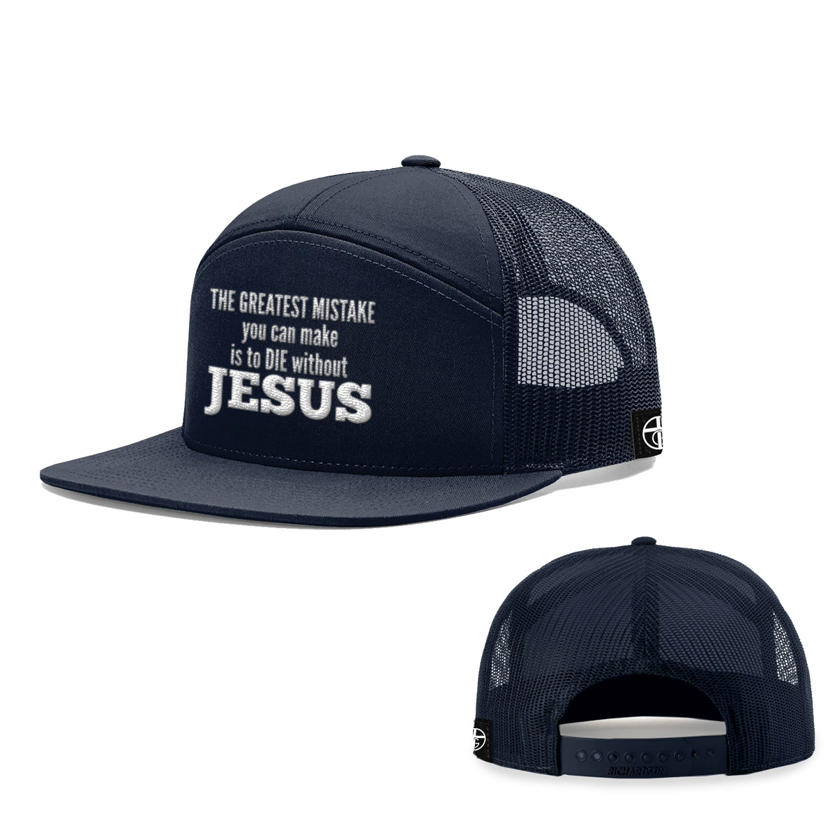 The Greatest Mistake 7 Panel Hats