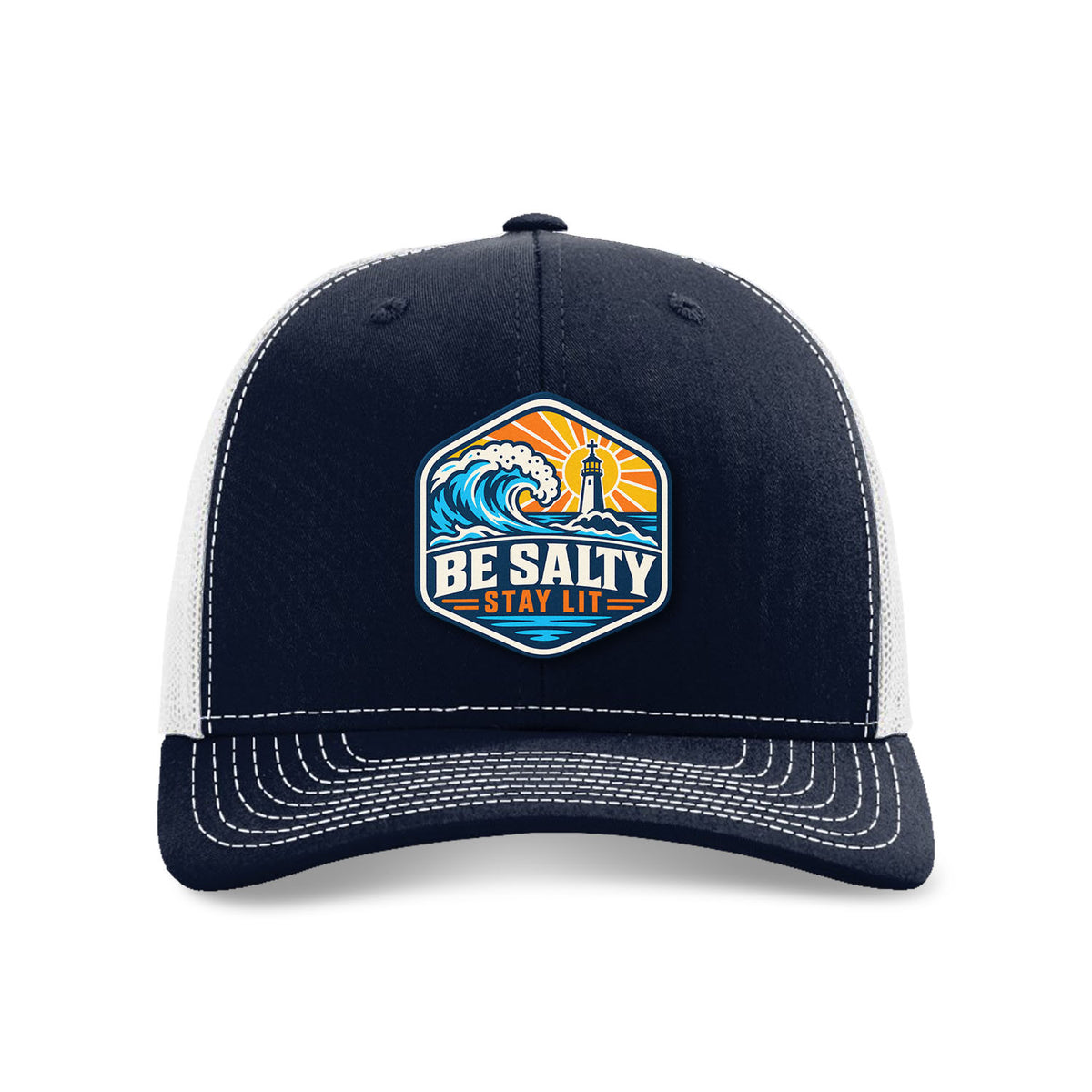 Be Salty Stay Lit Patch Trucker Hat