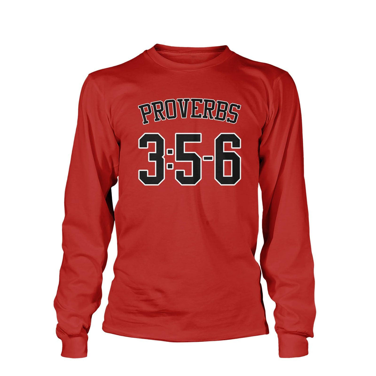 Proverbs 3:5-6 Football Long-Sleeves - Our True God