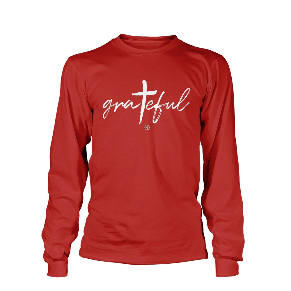 Grateful Cross Long Sleeve T-Shirt - Our True God