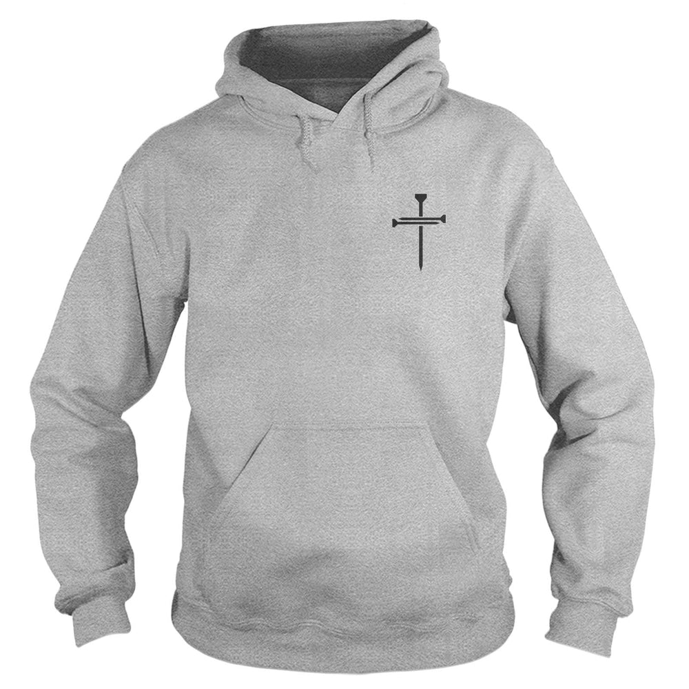 Nail Cross Left Chest Hoodie - Our True God