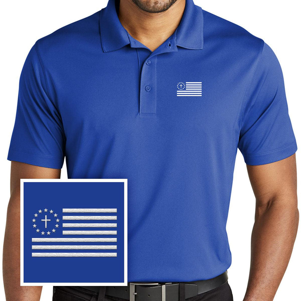 One Nation Under God Performance Polo Shirt - Our True God